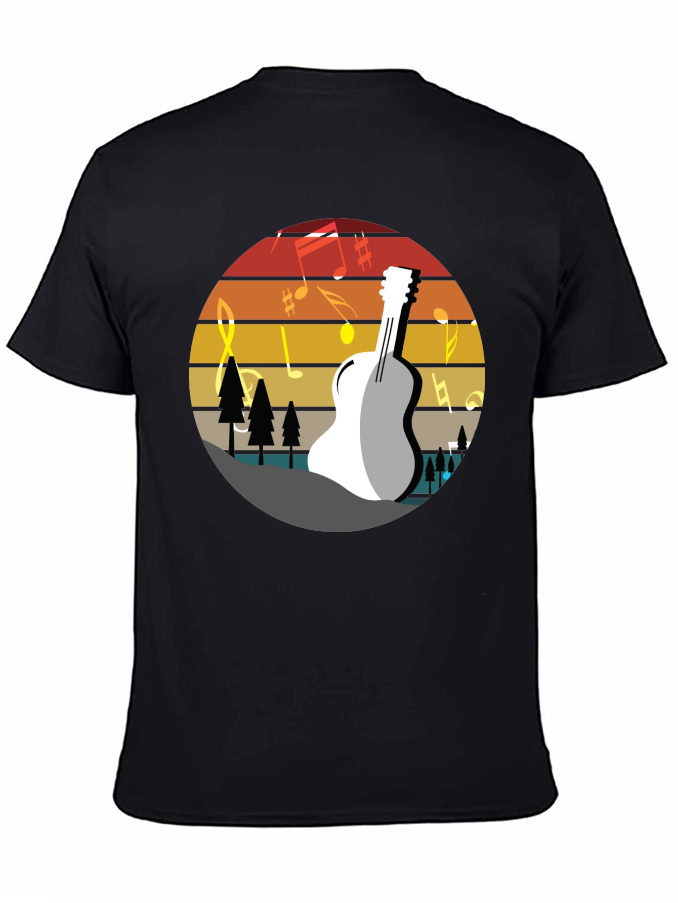 Guitar Sunset T-Shirt - Music Lover Tee