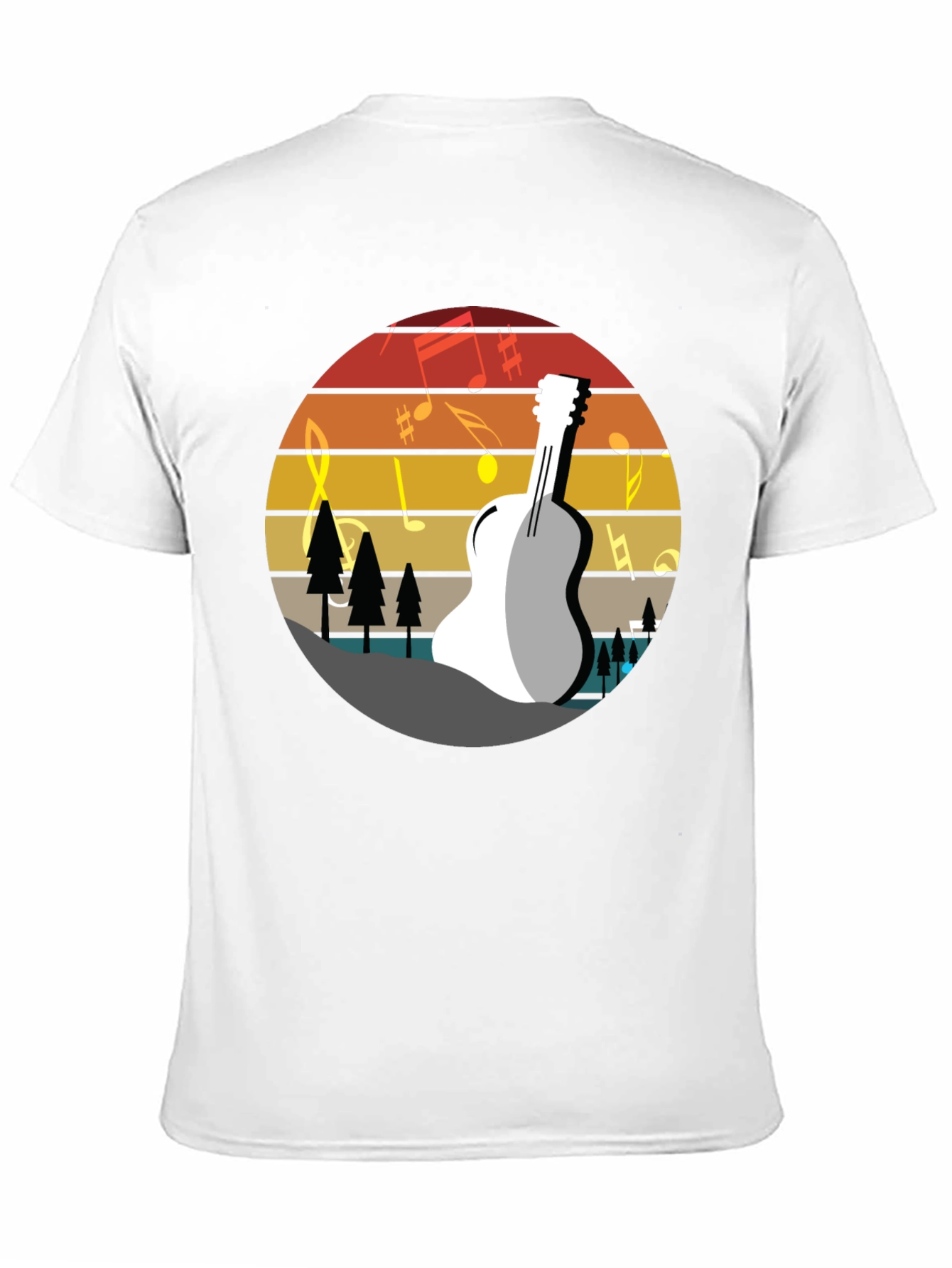 Guitar Sunset T-Shirt - Music Lover Tee