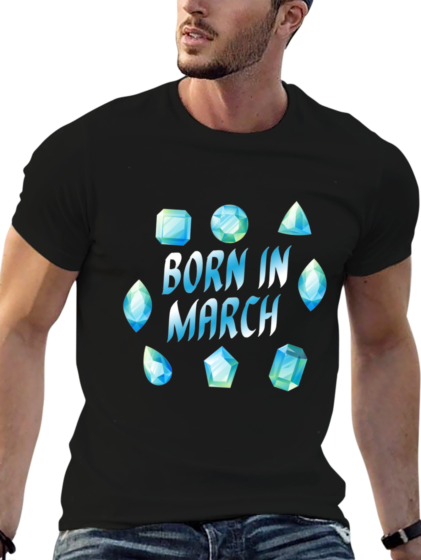 Born in March Gemstone T-Shirt