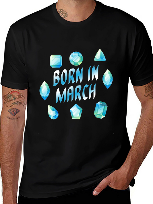 Born in March Gemstone T-Shirt