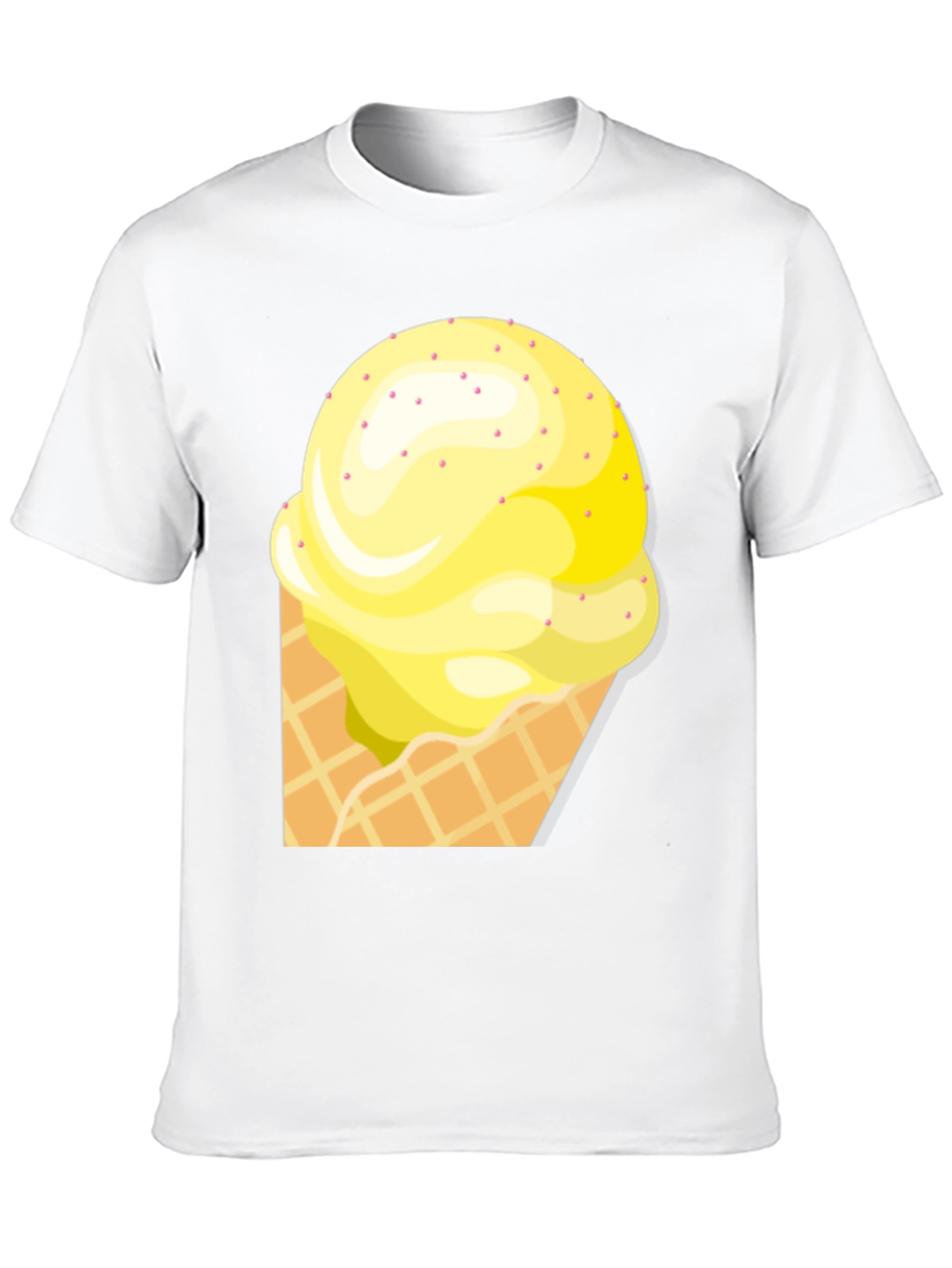 Ice Cream Cone Graphic Tee - Black