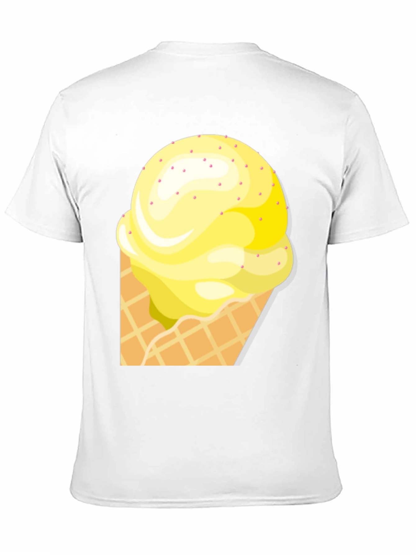Ice Cream Cone Graphic Tee - Black
