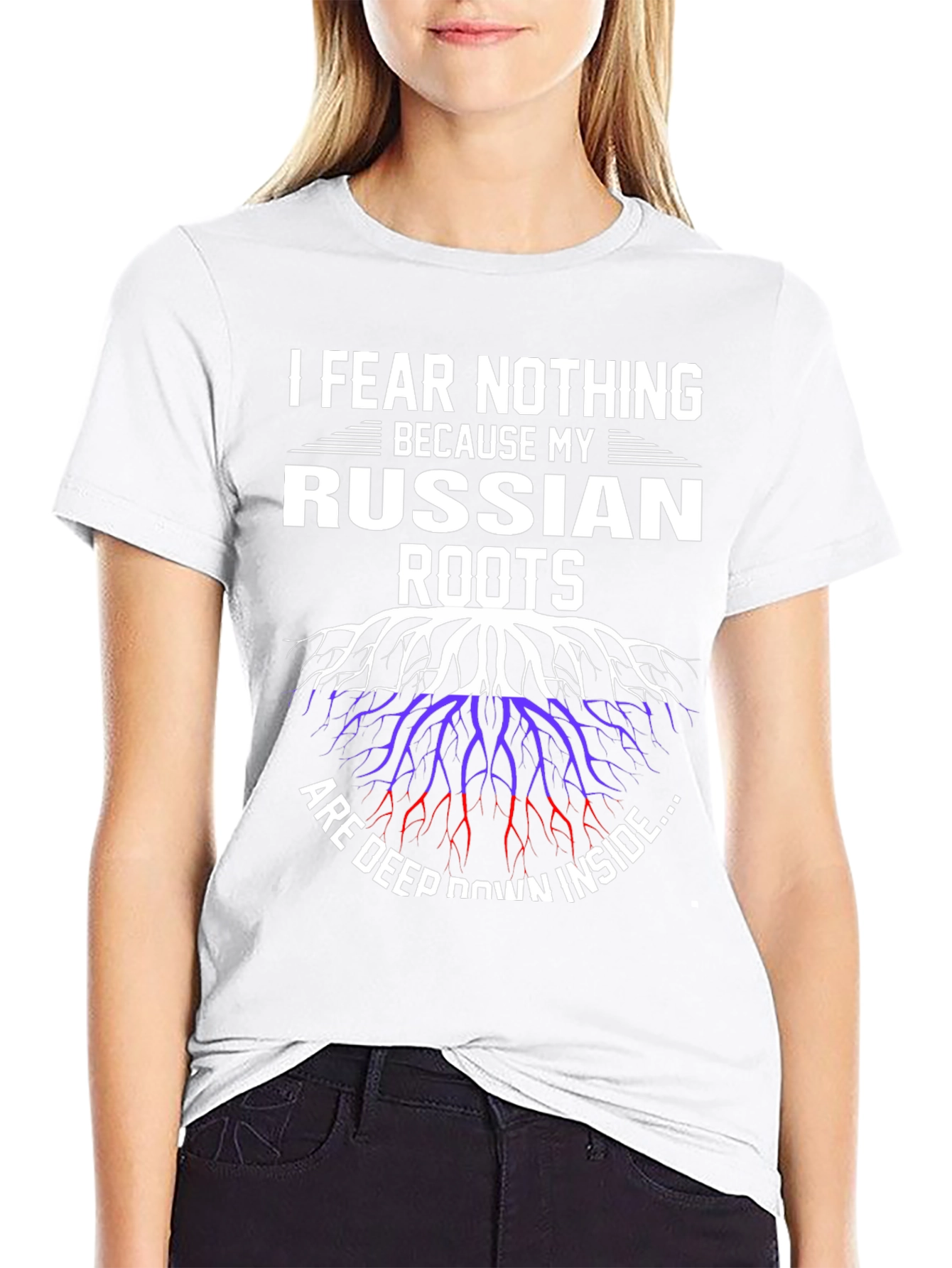 Russian Roots Graphic Tee -  I Fear Nothing