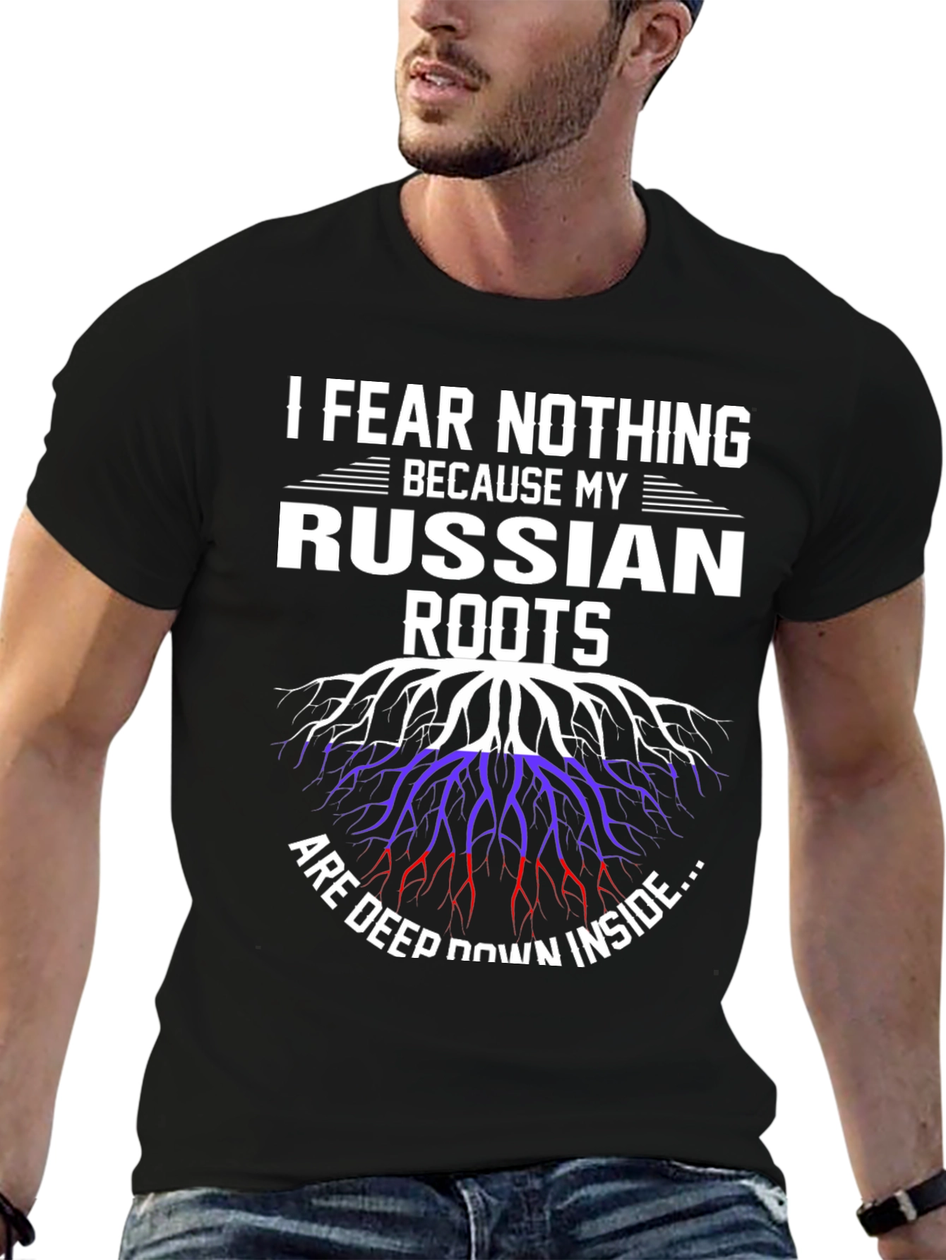 Russian Roots Graphic Tee -  I Fear Nothing