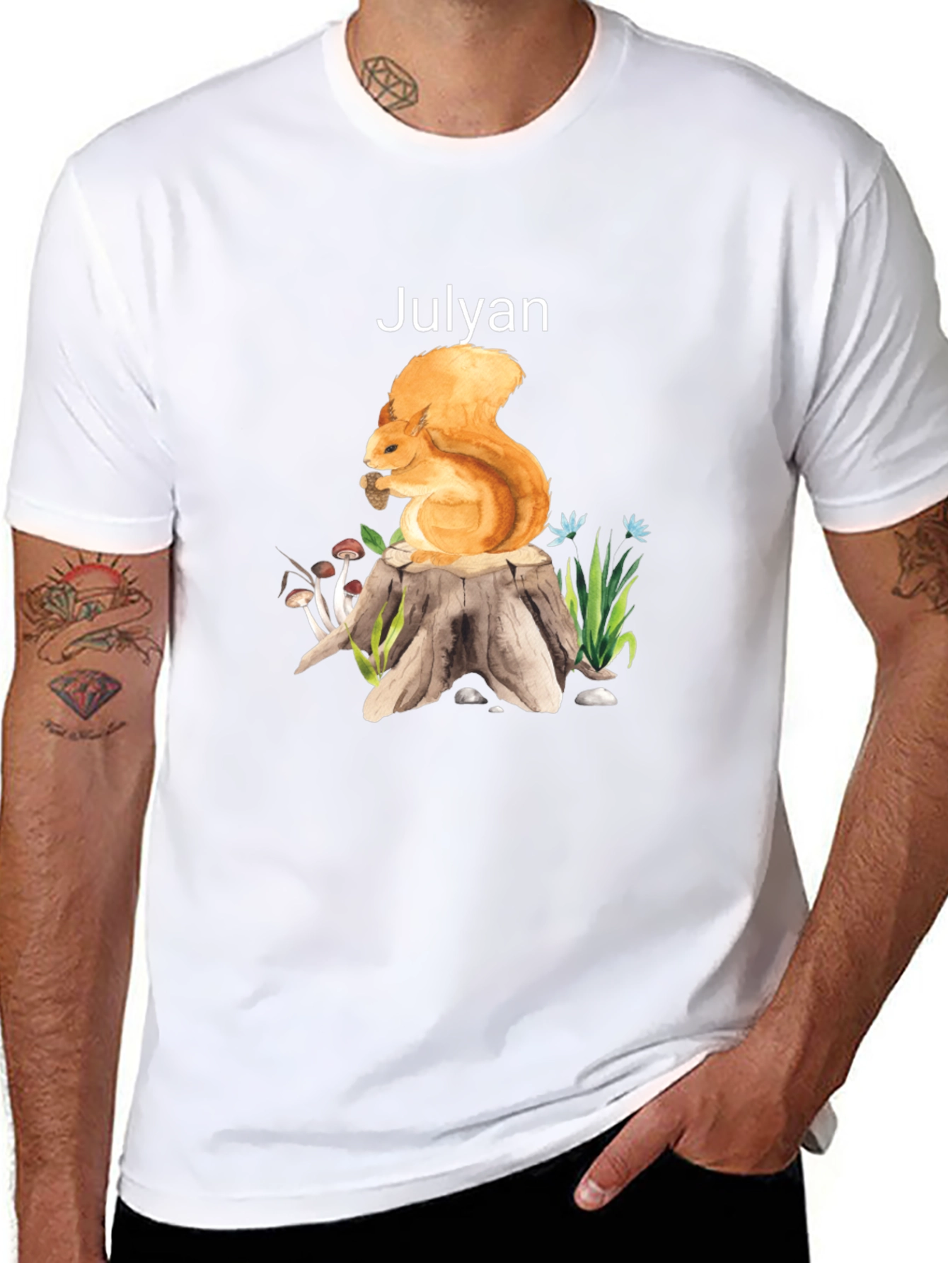 Squirrel Stump Graphic Tee - Julyan