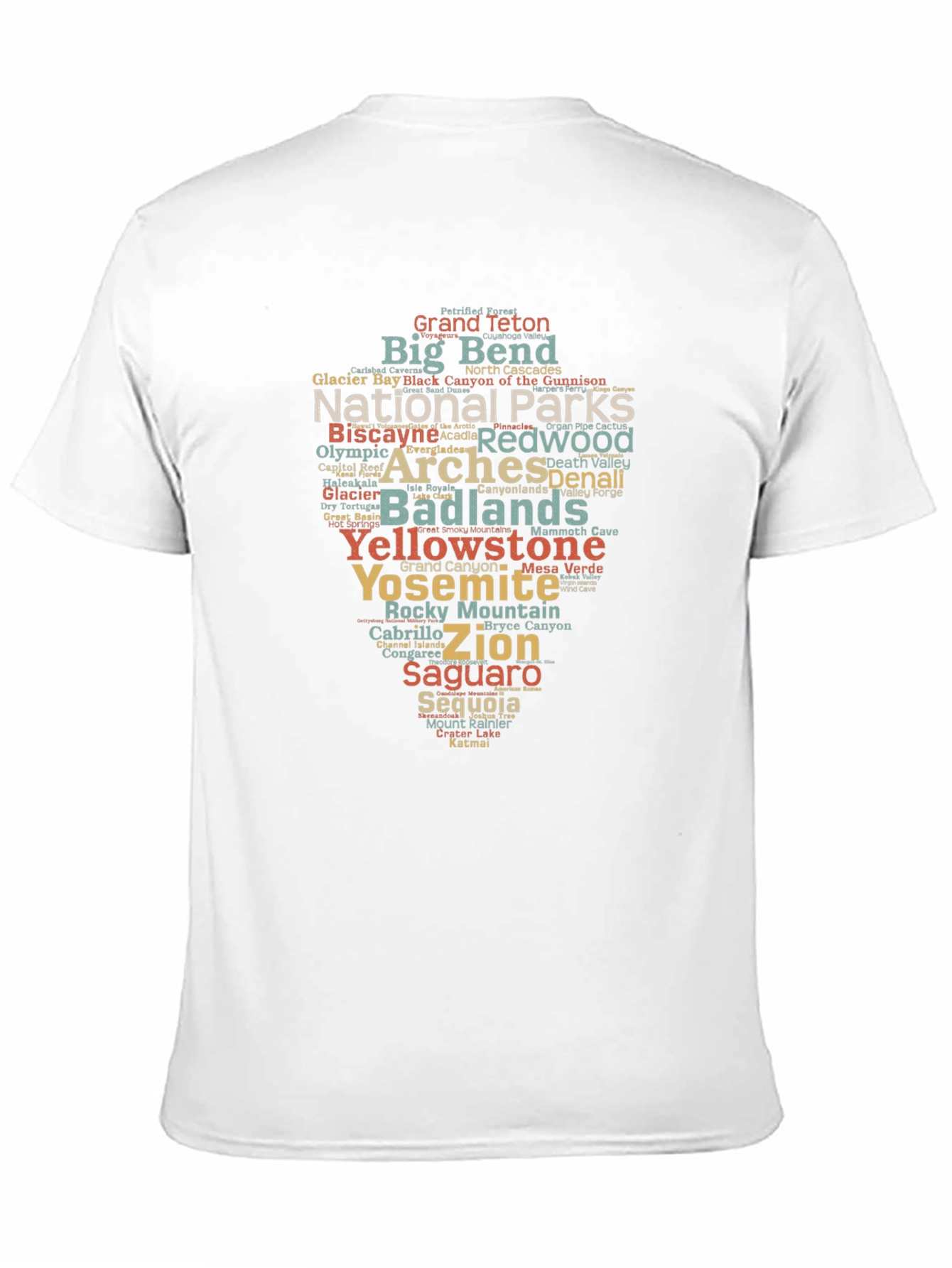 National Park Word Art T-Shirt