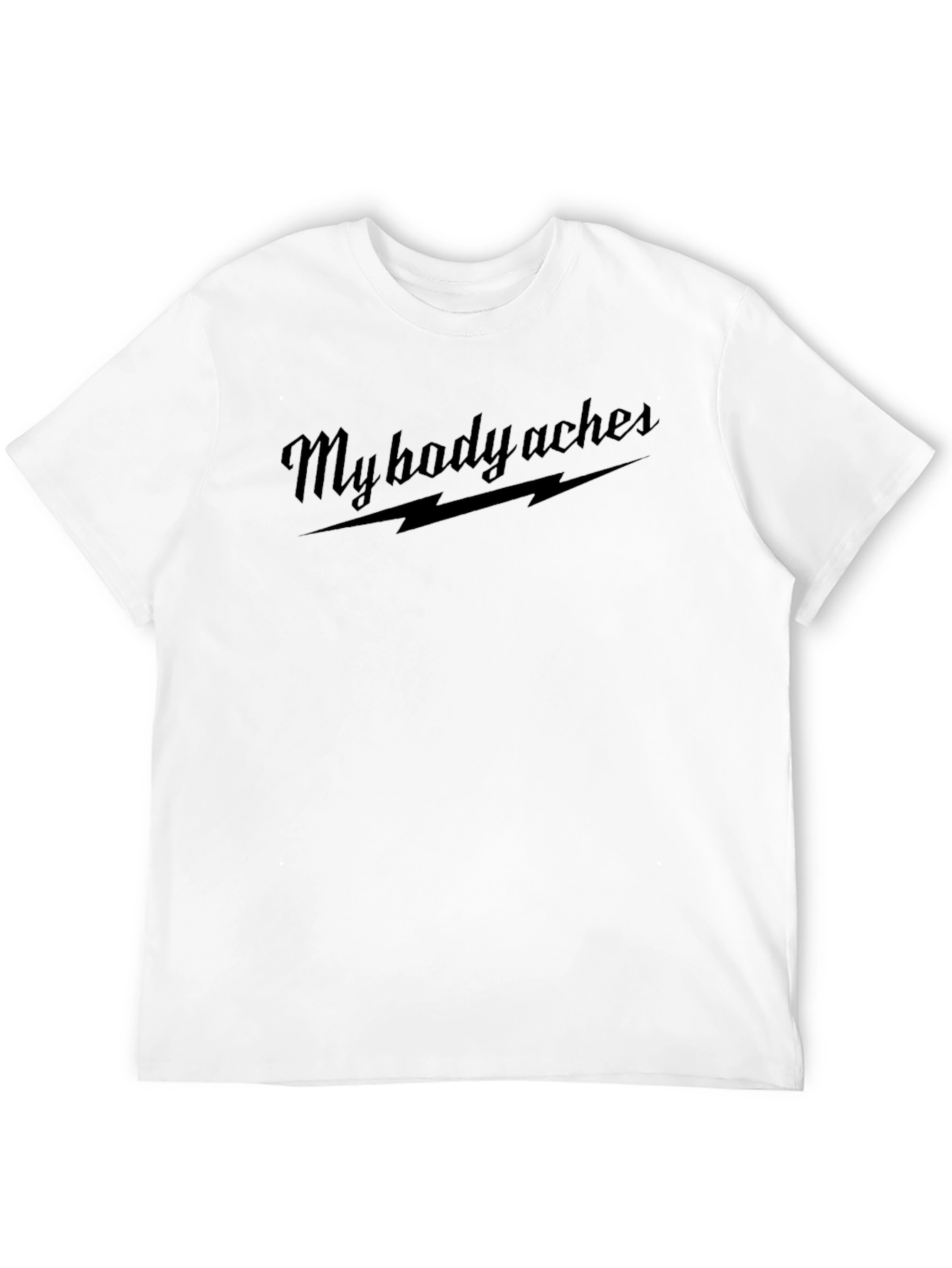 My Body Aches Black Graphic Tee Shirt