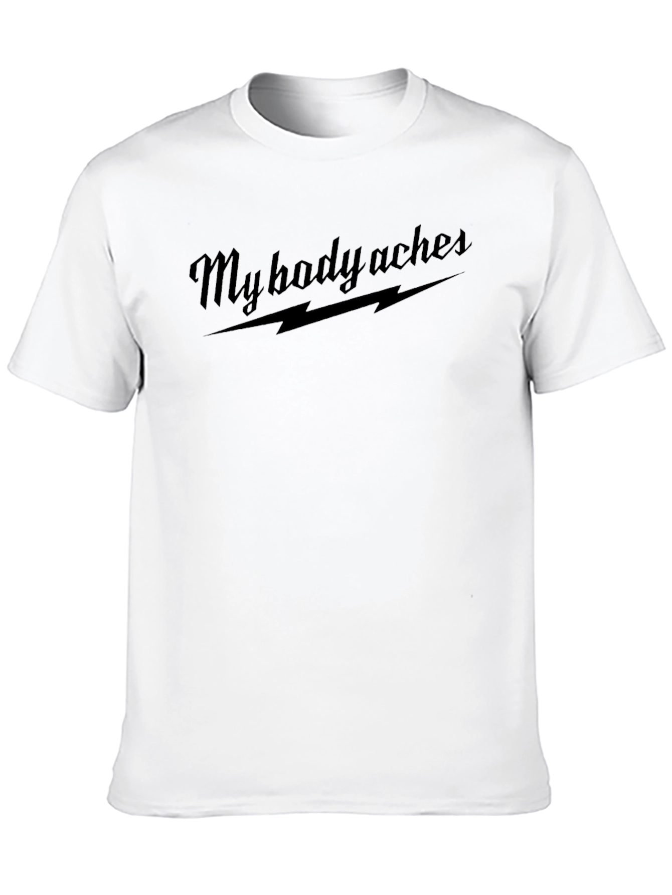 My Body Aches Black Graphic Tee Shirt