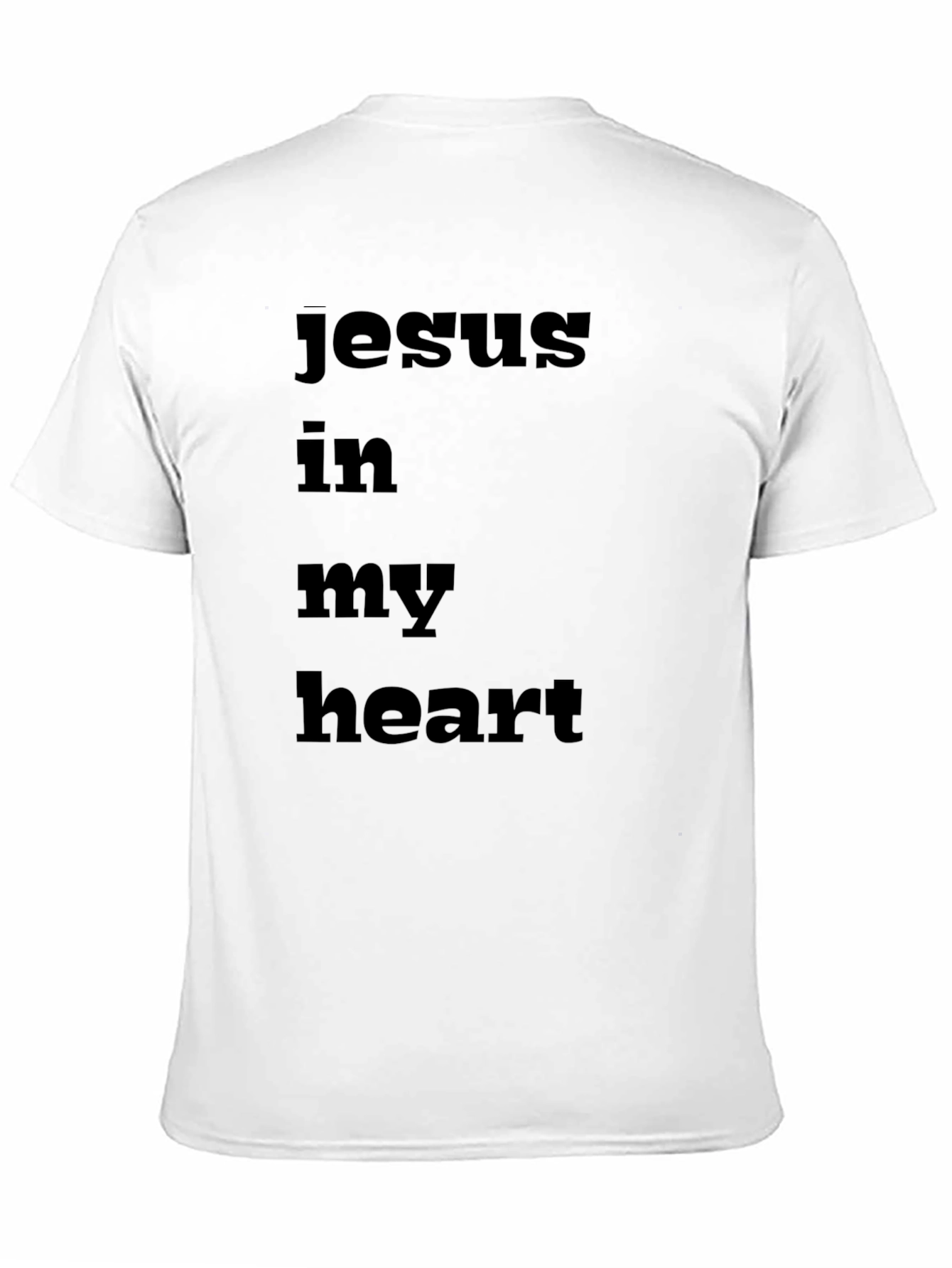 Jesus in My Heart Black T-Shirt