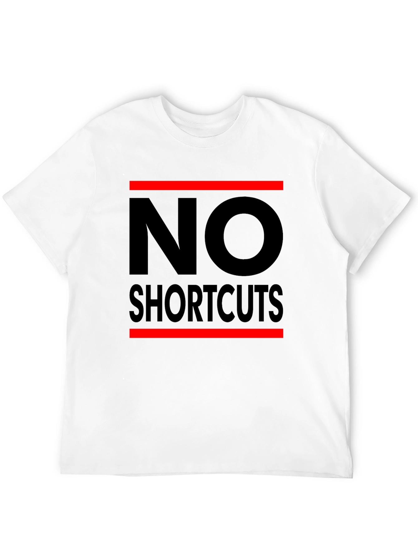 No Shortcuts Black Graphic T-Shirt