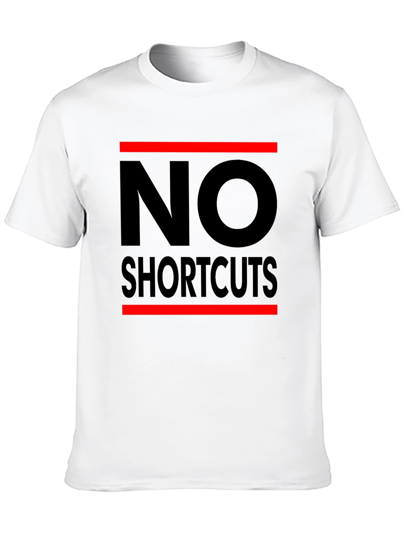No Shortcuts Black Graphic T-Shirt