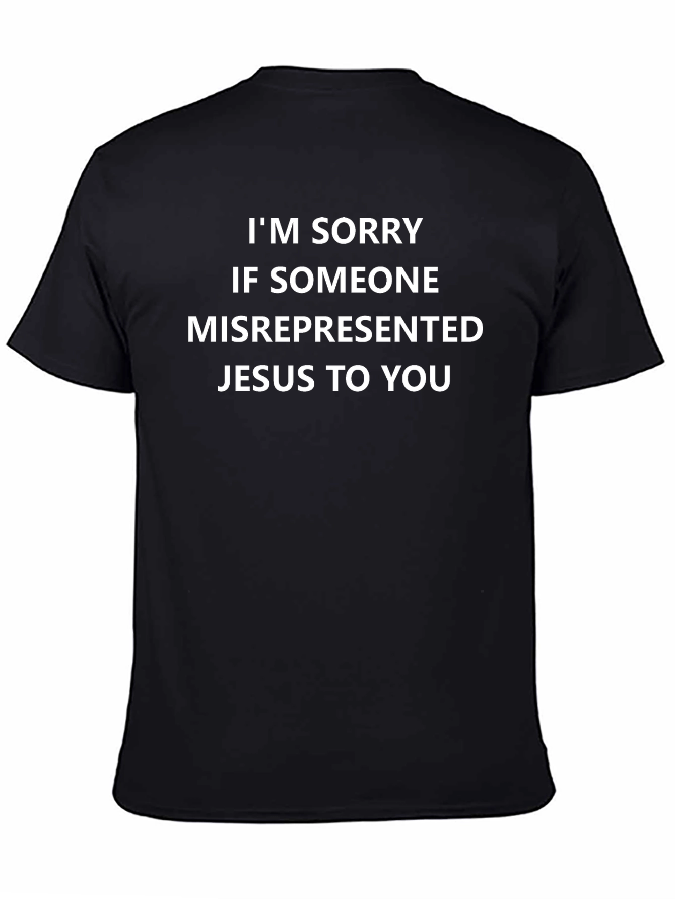 Apology Religious T-Shirt - Misrepresented Jesus - Cotton