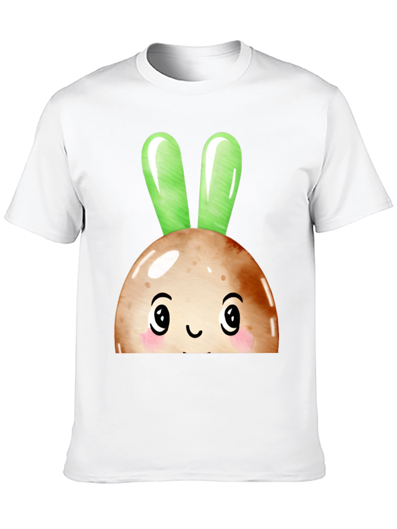 Cute Bunny Head Graphic Tee