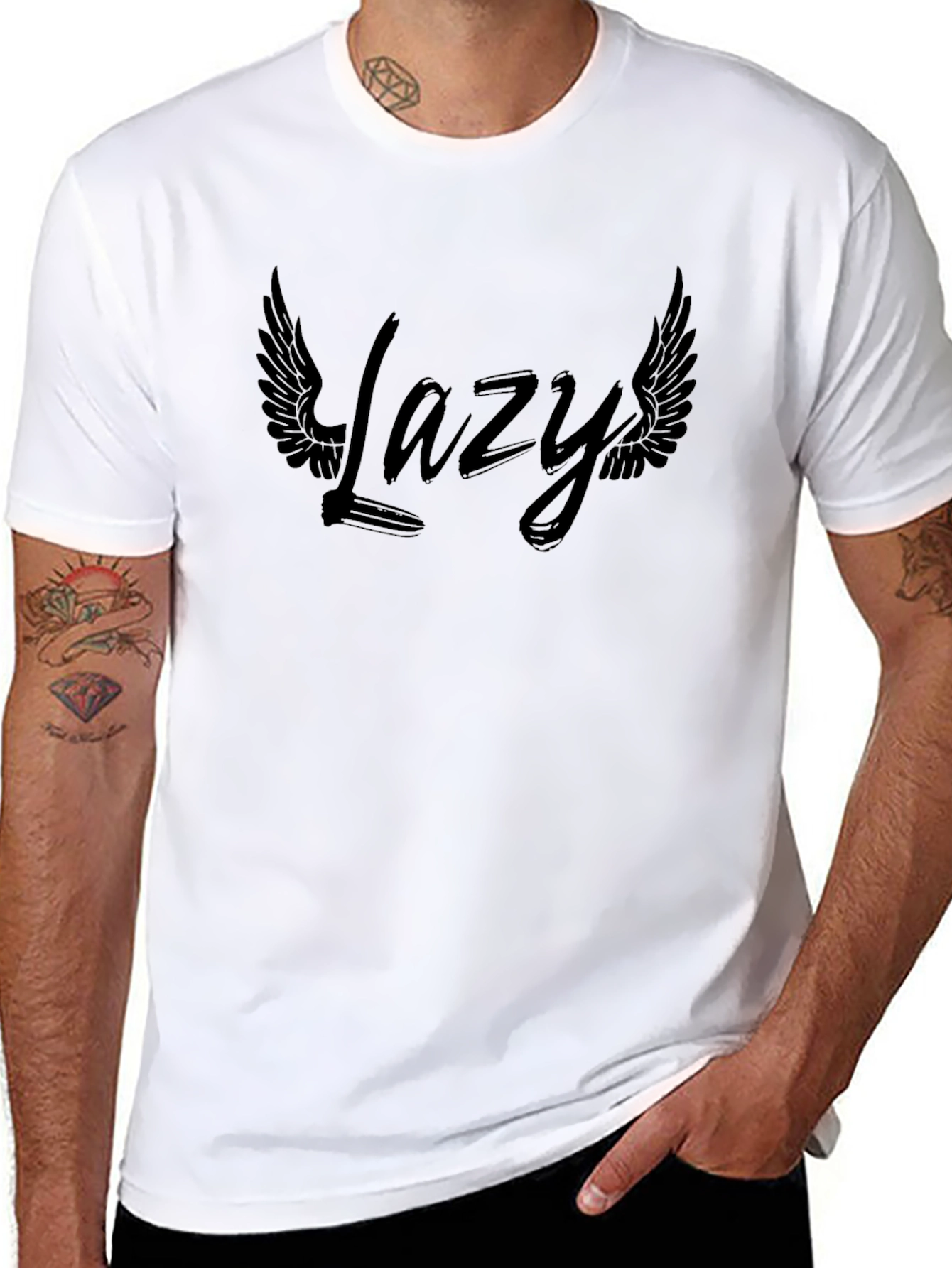 Lazy Winged Graphic T-Shirt - Relaxed Fit