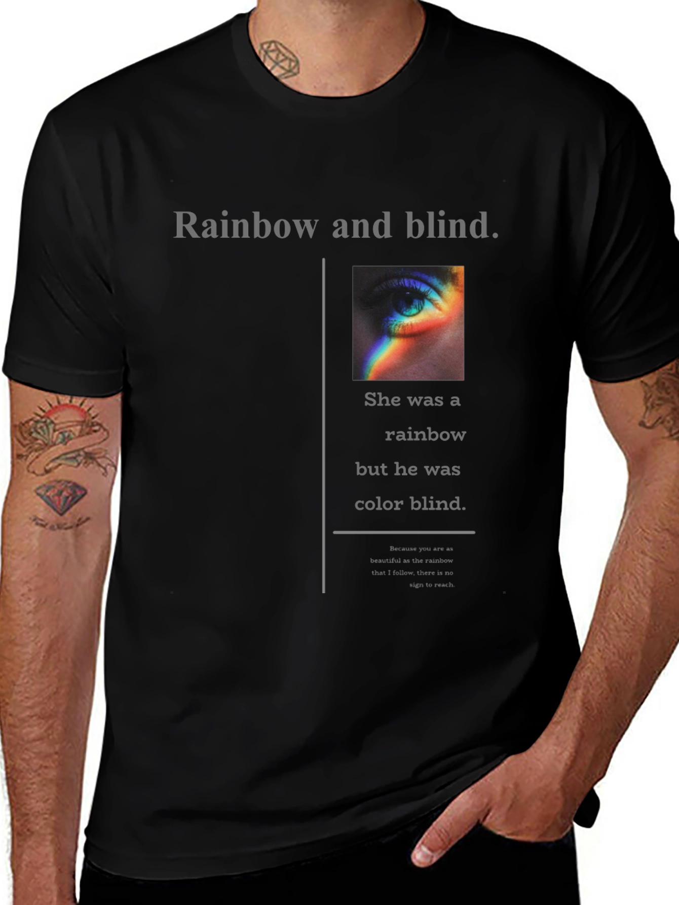 Rainbow and Blind Graphic Tee