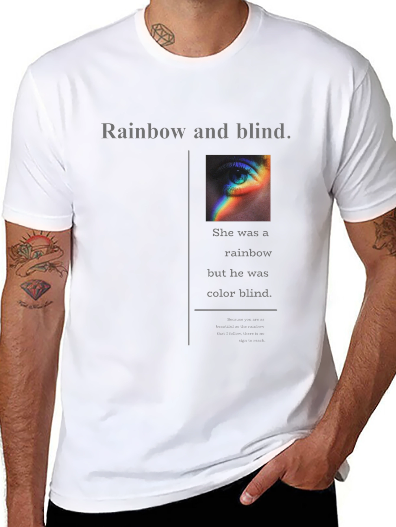 Rainbow and Blind Graphic Tee
