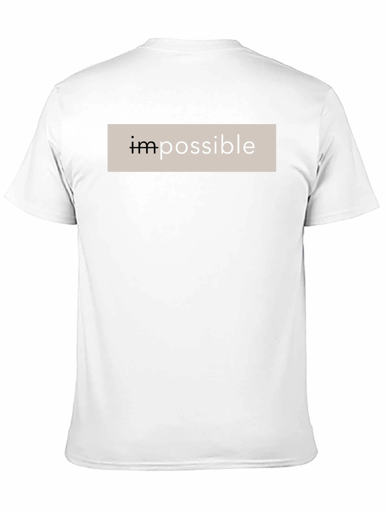 Impossible Black Cotton Graphic Tee