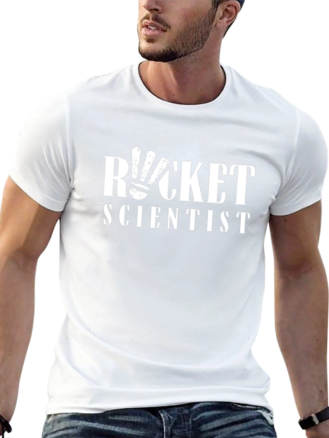 Rocket Scientist Graphic T-Shirt - Black Cotton Tee