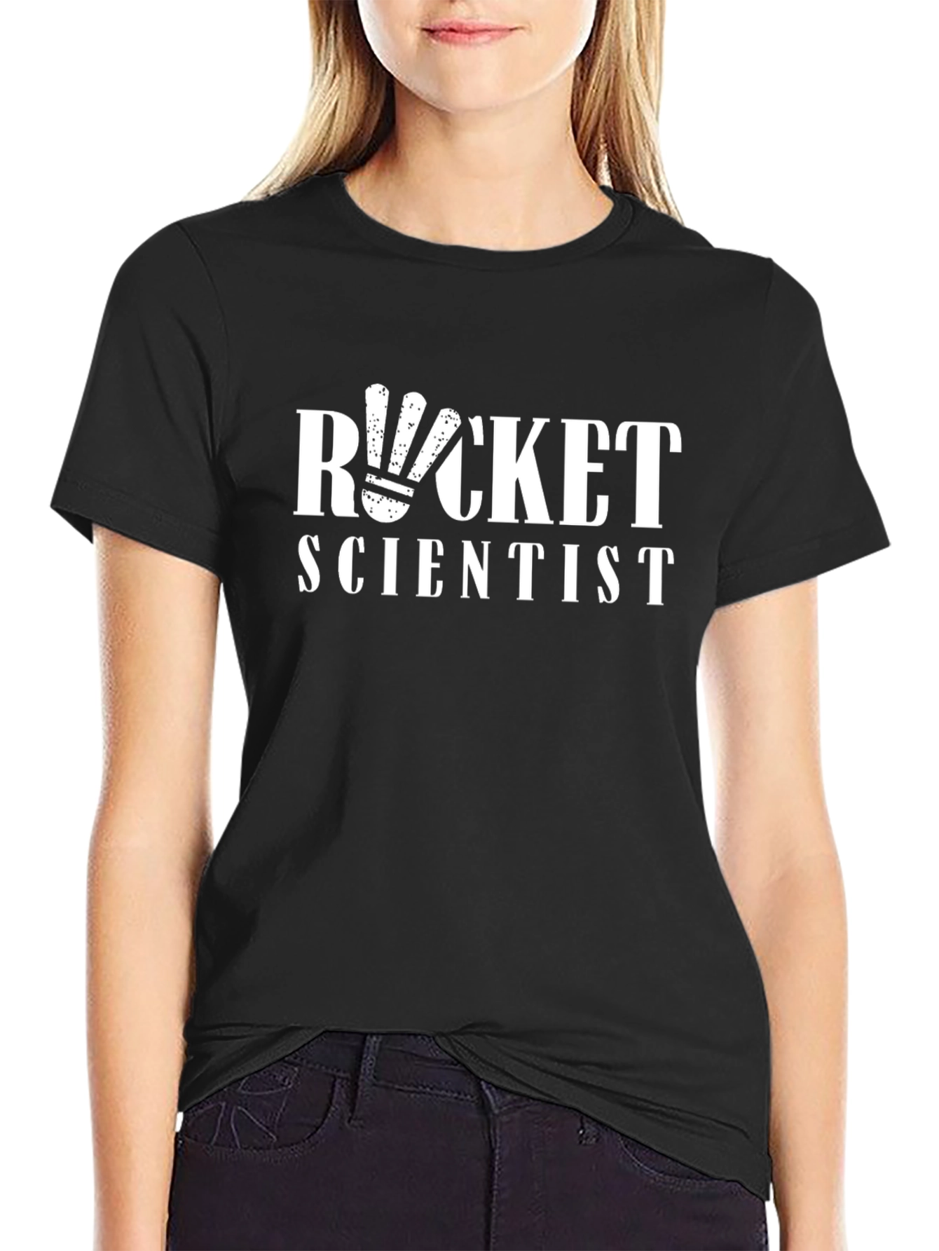 Rocket Scientist Graphic T-Shirt - Black Cotton Tee
