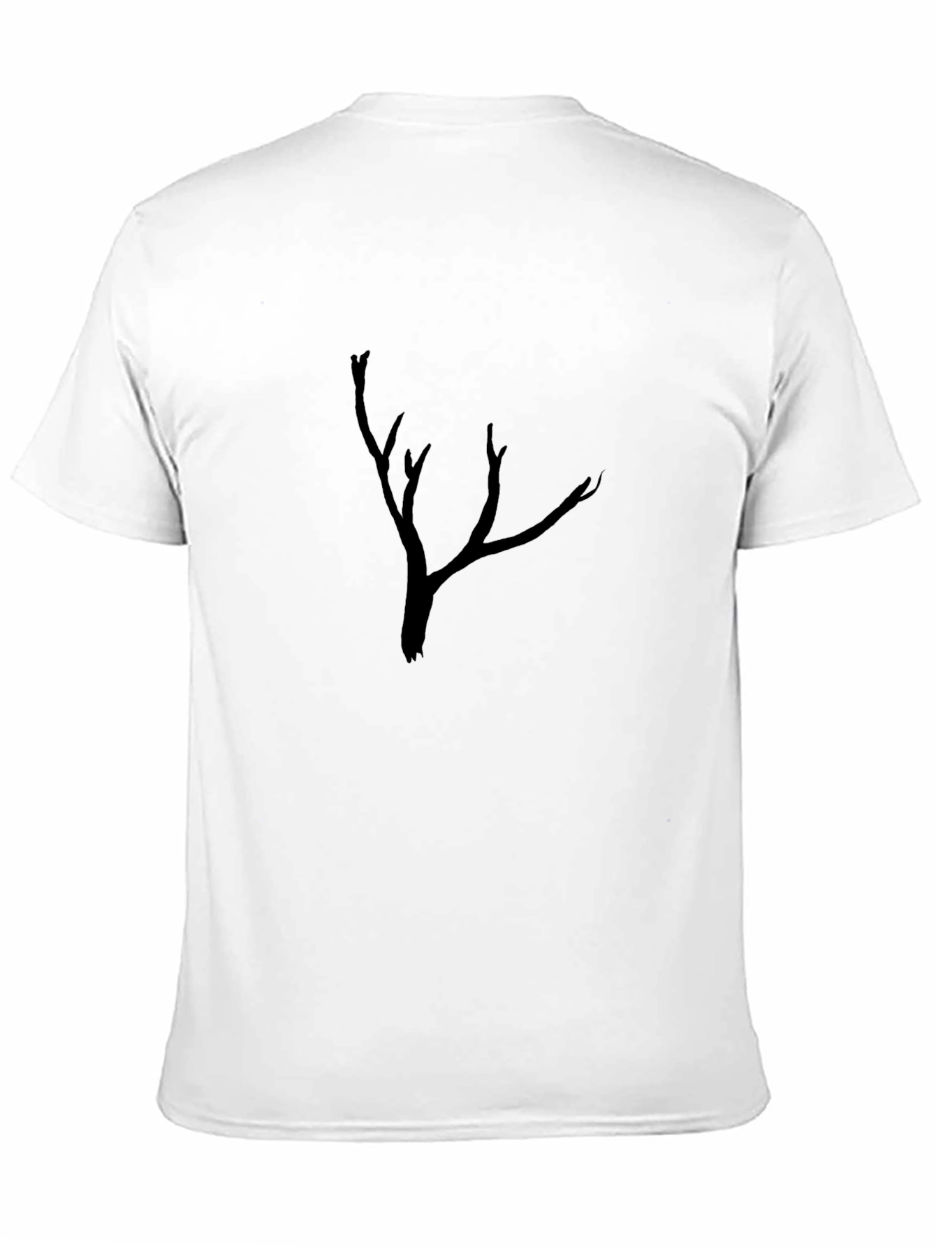 Mens Black Tree Graphic Tee - Casual Comfort