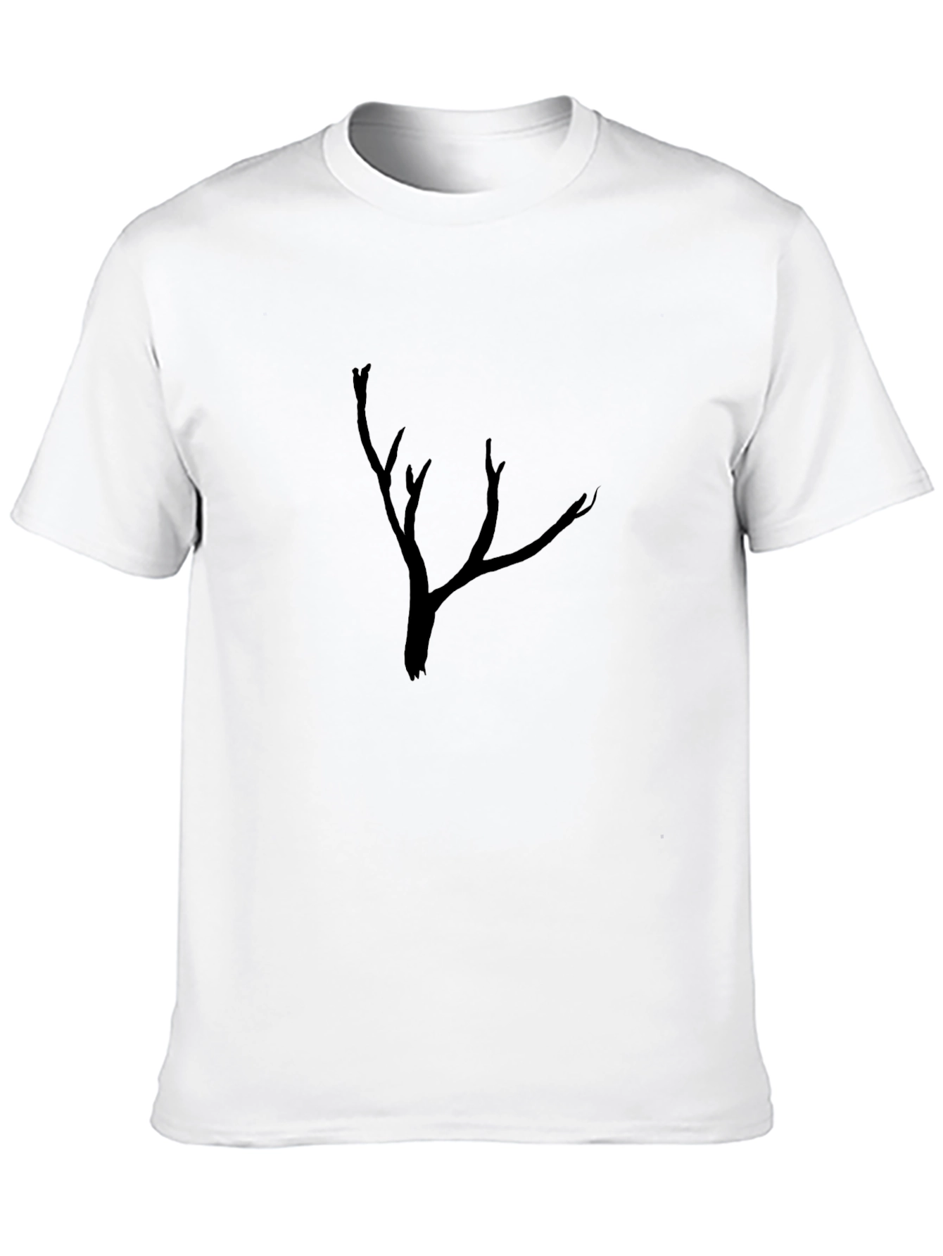 Mens Black Tree Graphic Tee - Casual Comfort
