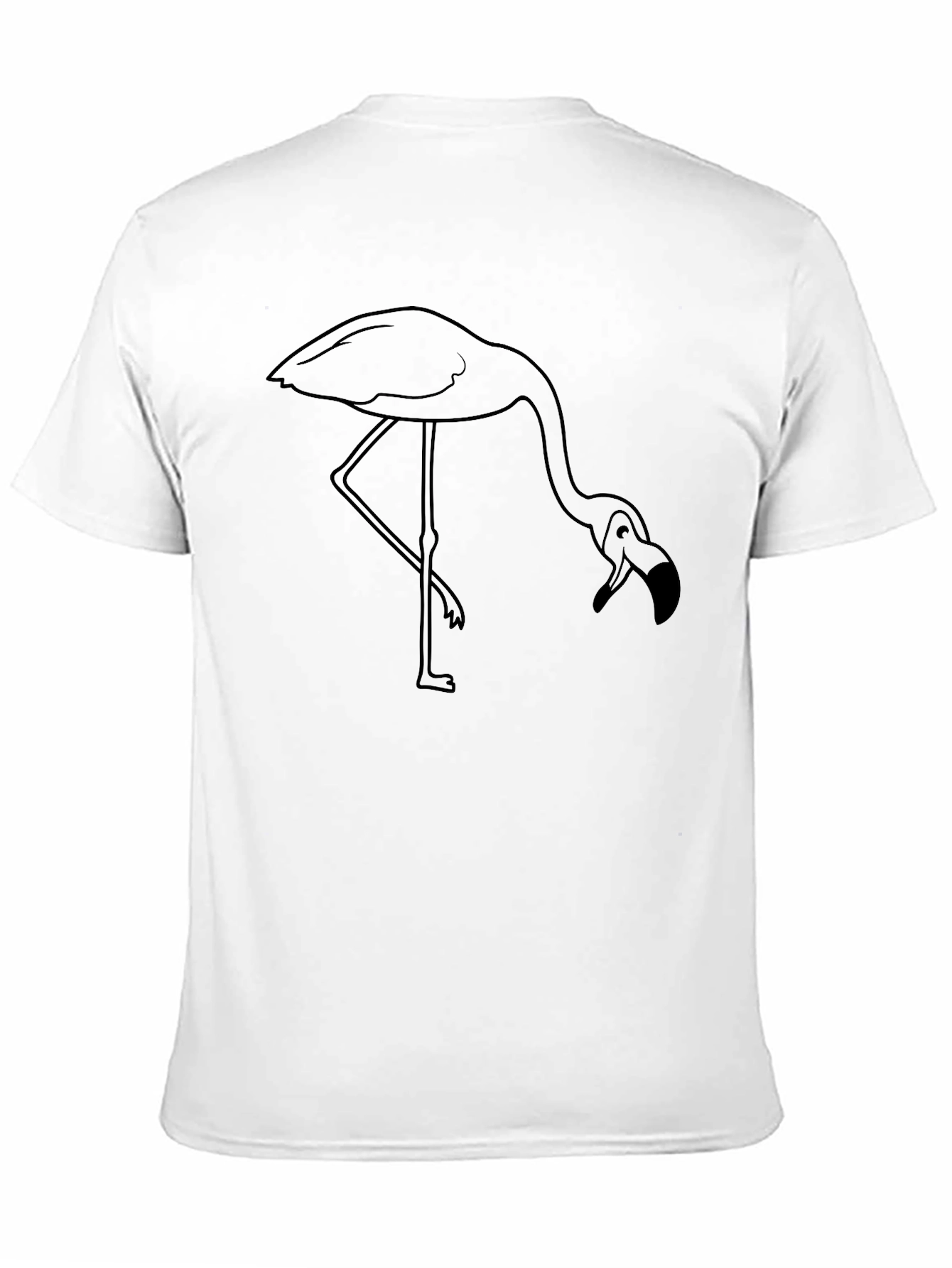 Flamingo Graphic T-Shirt - Casual Black Tee