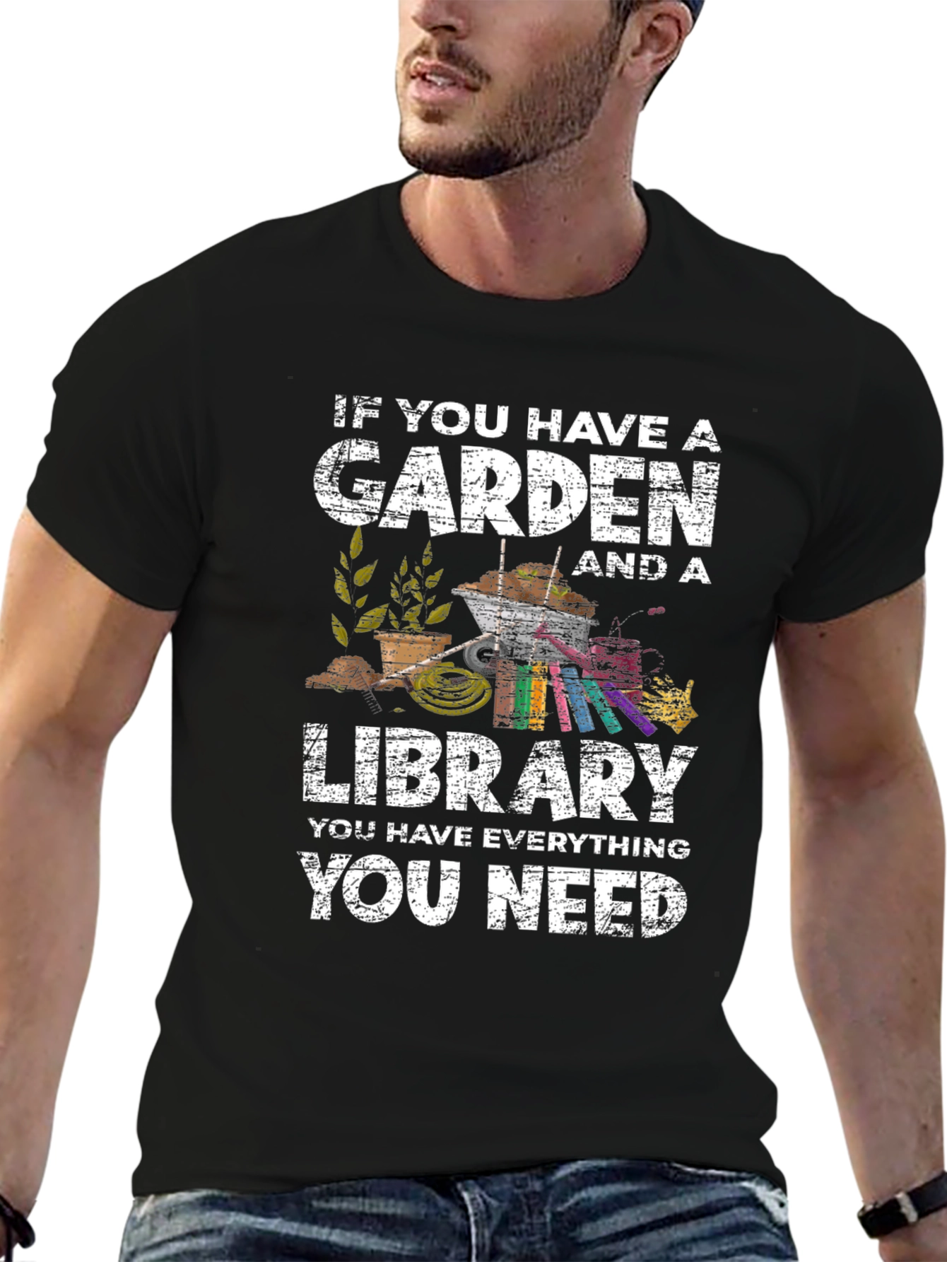Garden & Library T-Shirt - Everything You Need