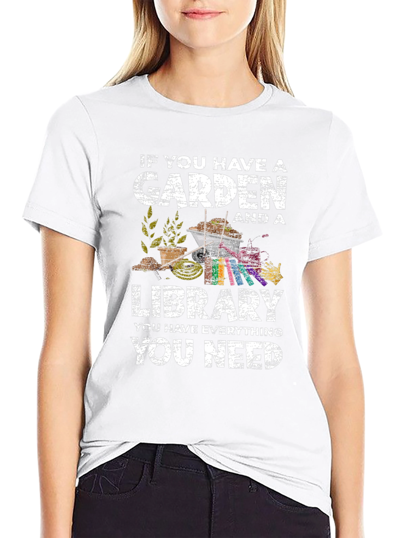 Garden & Library T-Shirt - Everything You Need