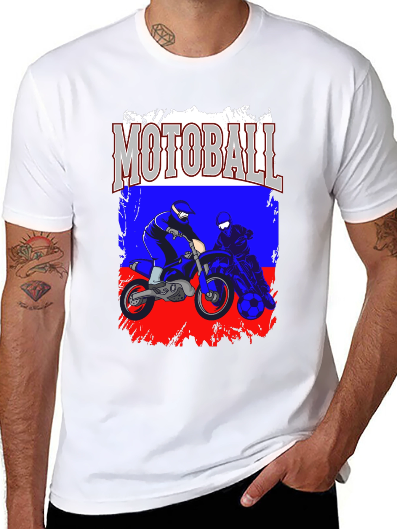 Motoball T-Shirt - Motorbike Soccer Tee