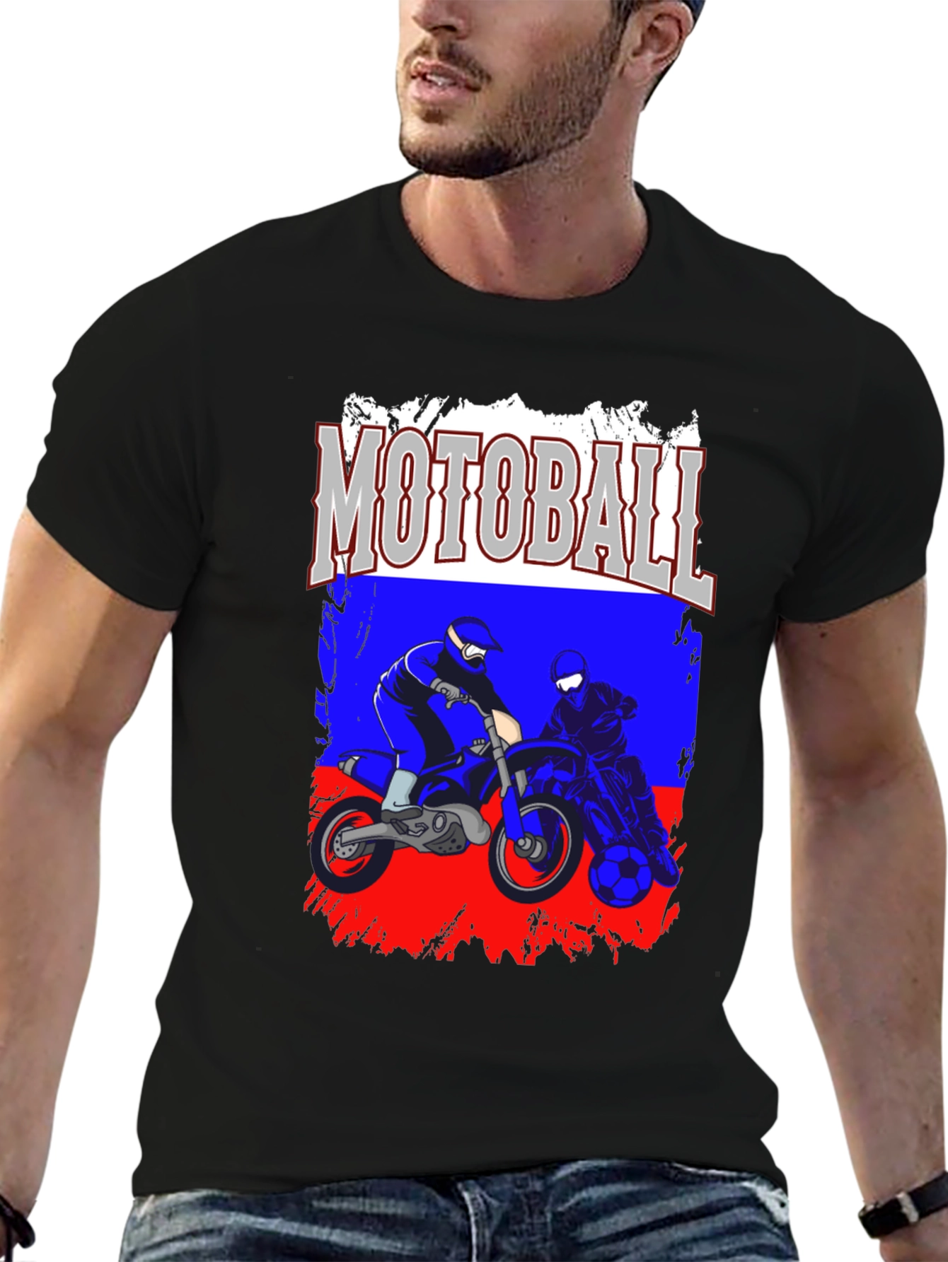 Motoball T-Shirt - Motorbike Soccer Tee