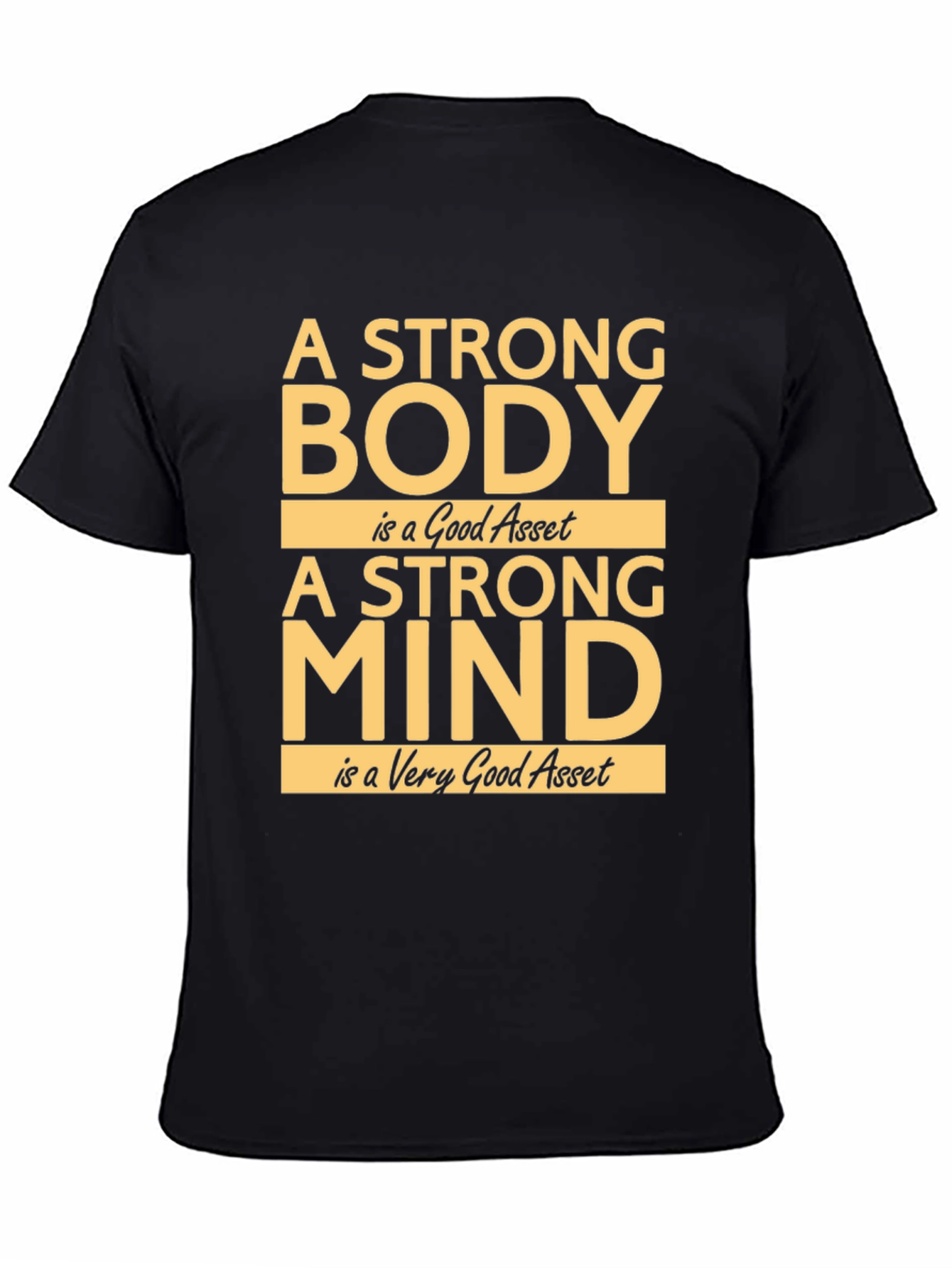 Strong Body Mind T-Shirt - Inspirational Fitness Tee