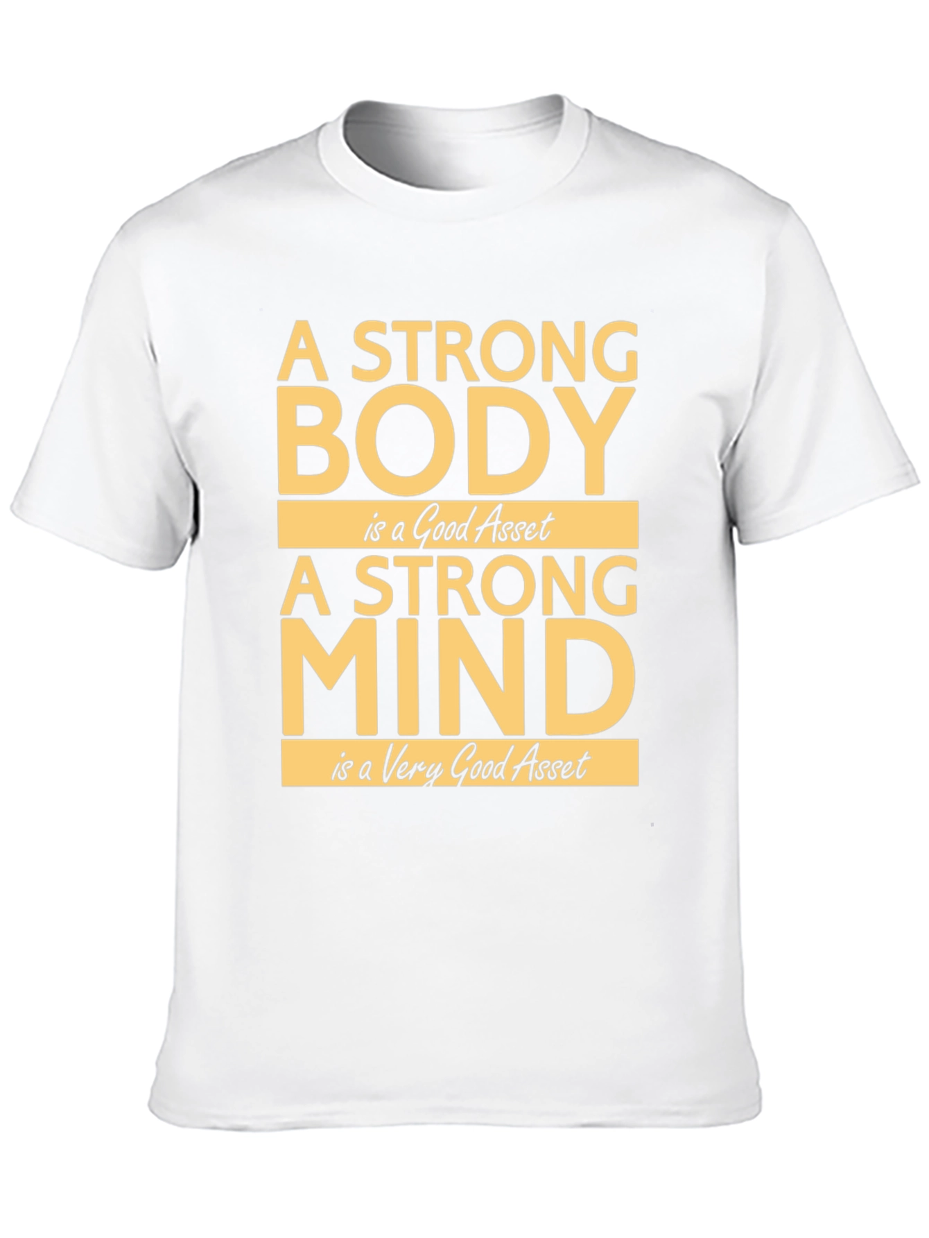 Strong Body Mind T-Shirt - Inspirational Fitness Tee
