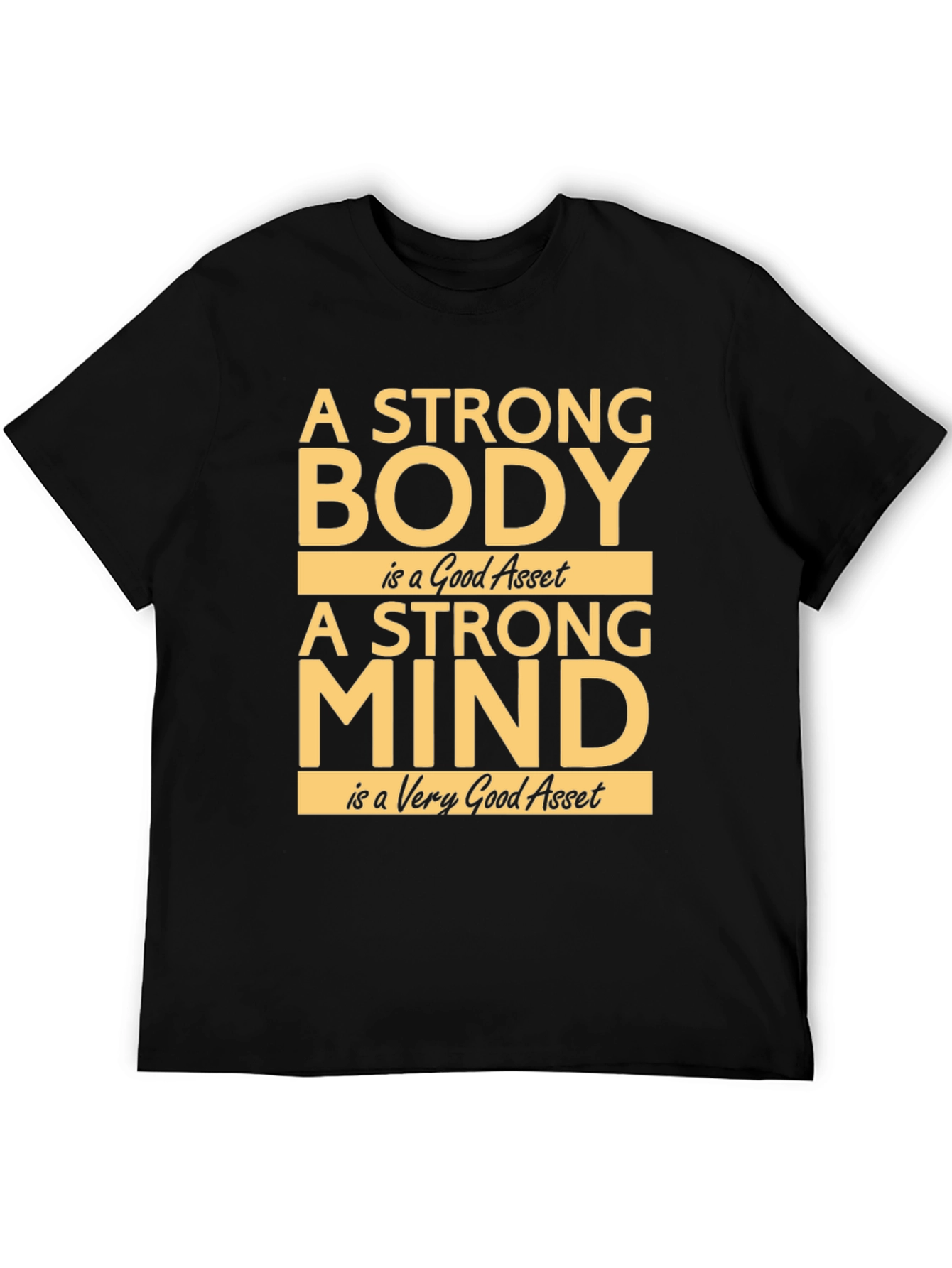 Strong Body Mind T-Shirt - Inspirational Fitness Tee