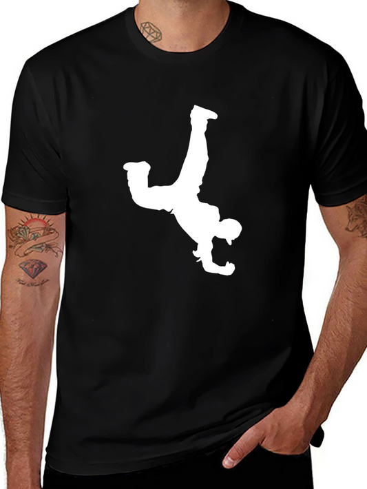 Breakdance Silhouette Graphic Tee - Black