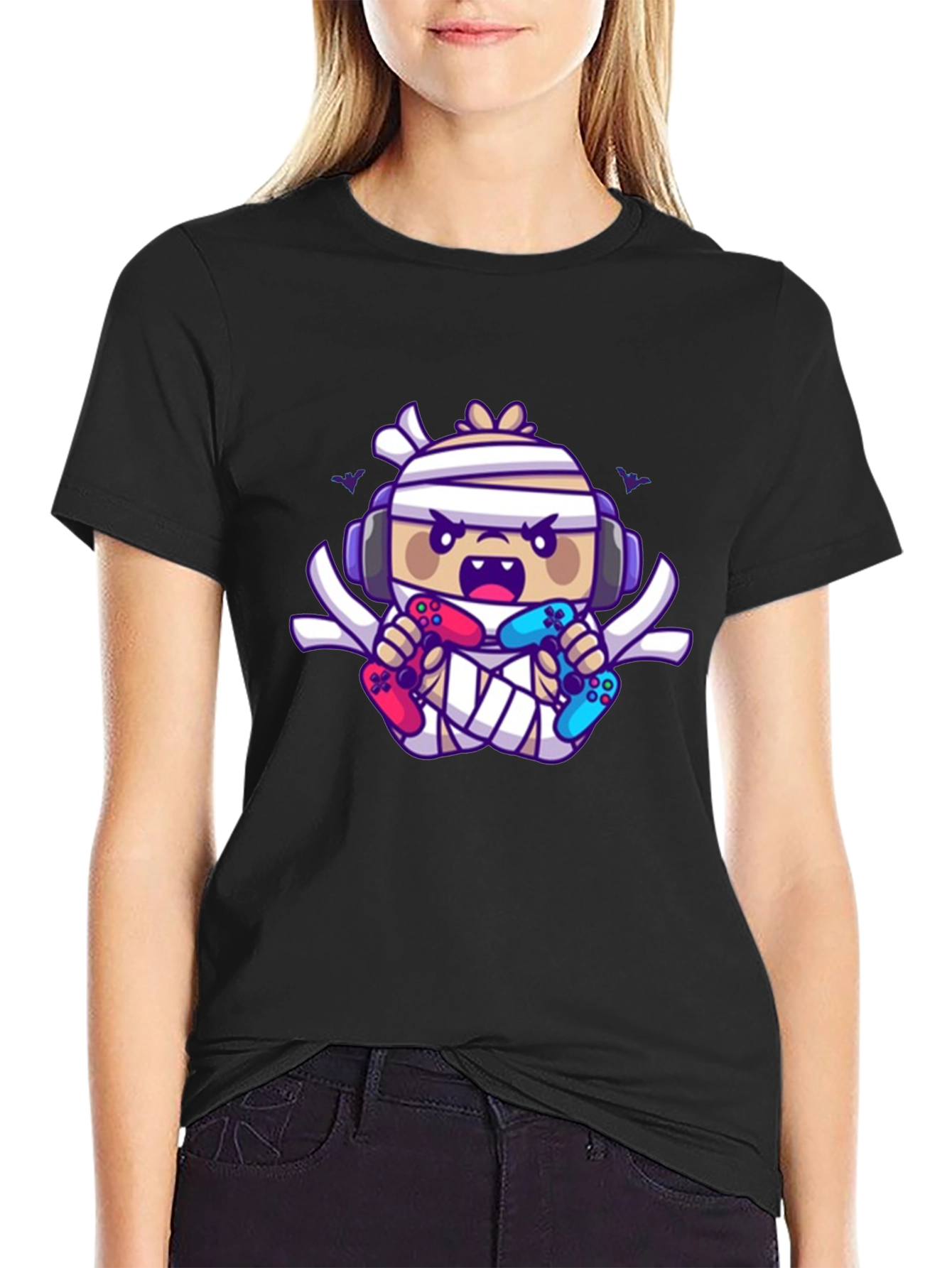 Gamer Mummy T-Shirt - Black Cotton Tee