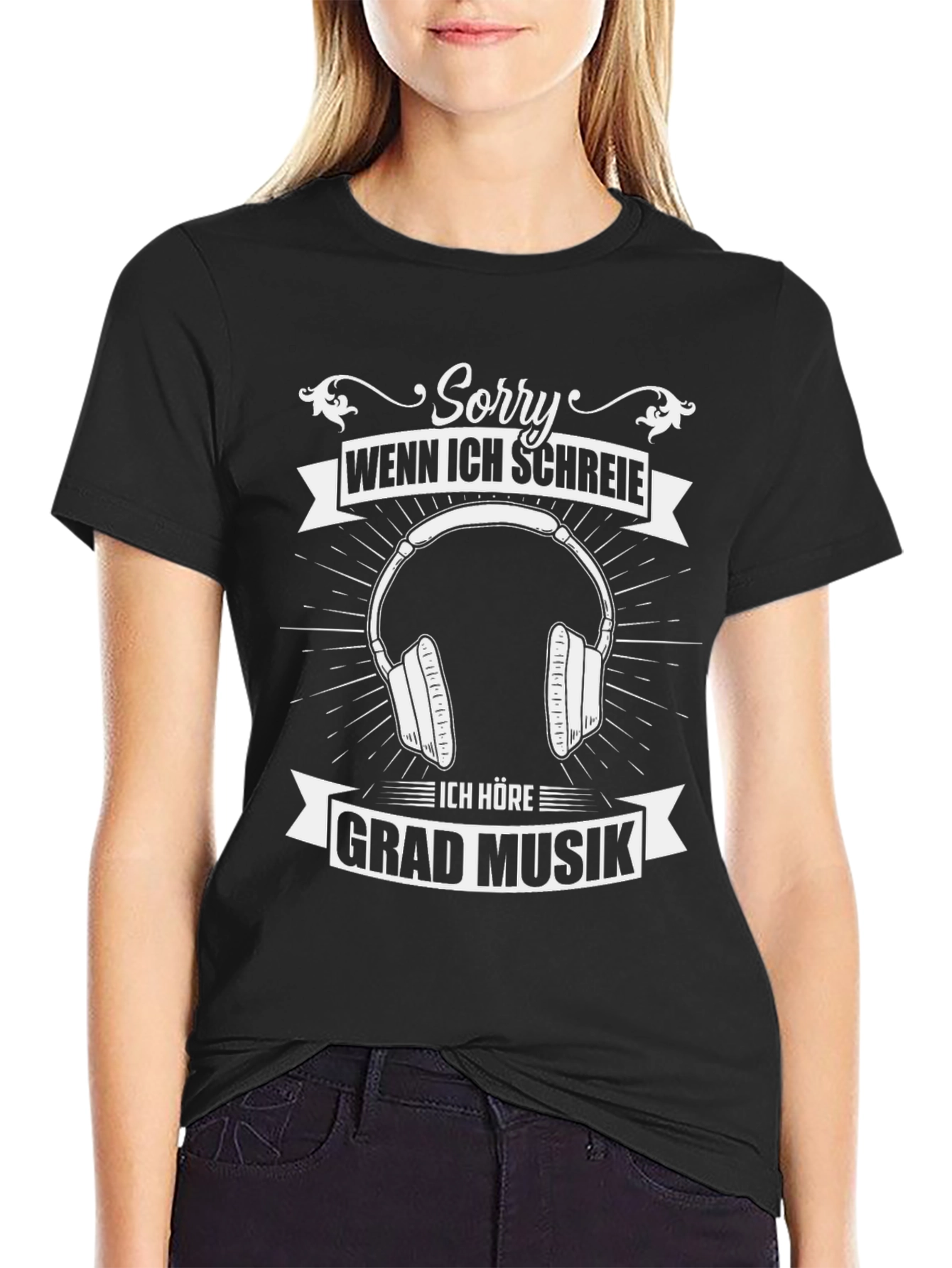 Sorry Wenn Ich Schreie Music T-Shirt