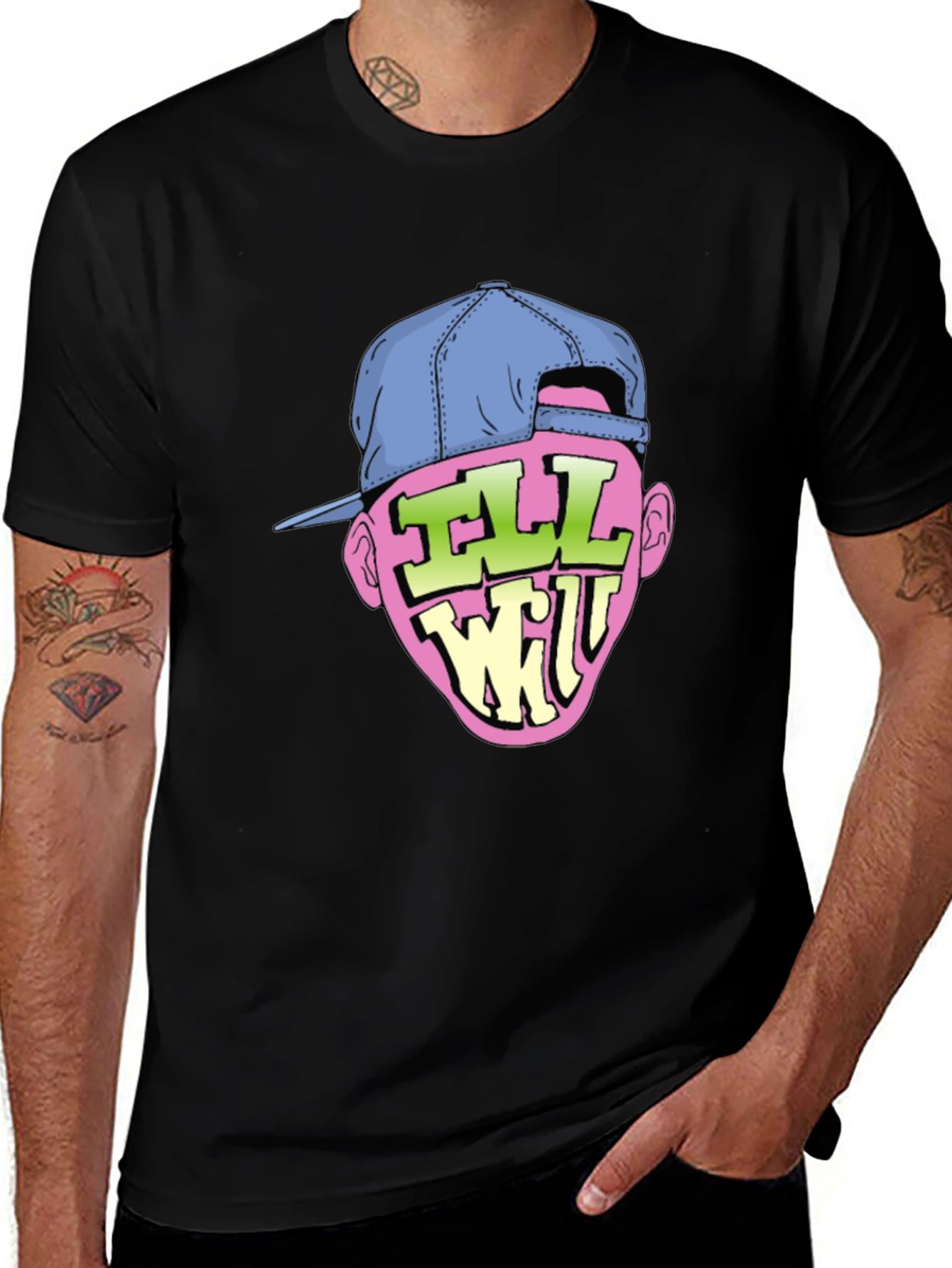 Ill Will Graphic Tee - Black Cotton T-Shirt