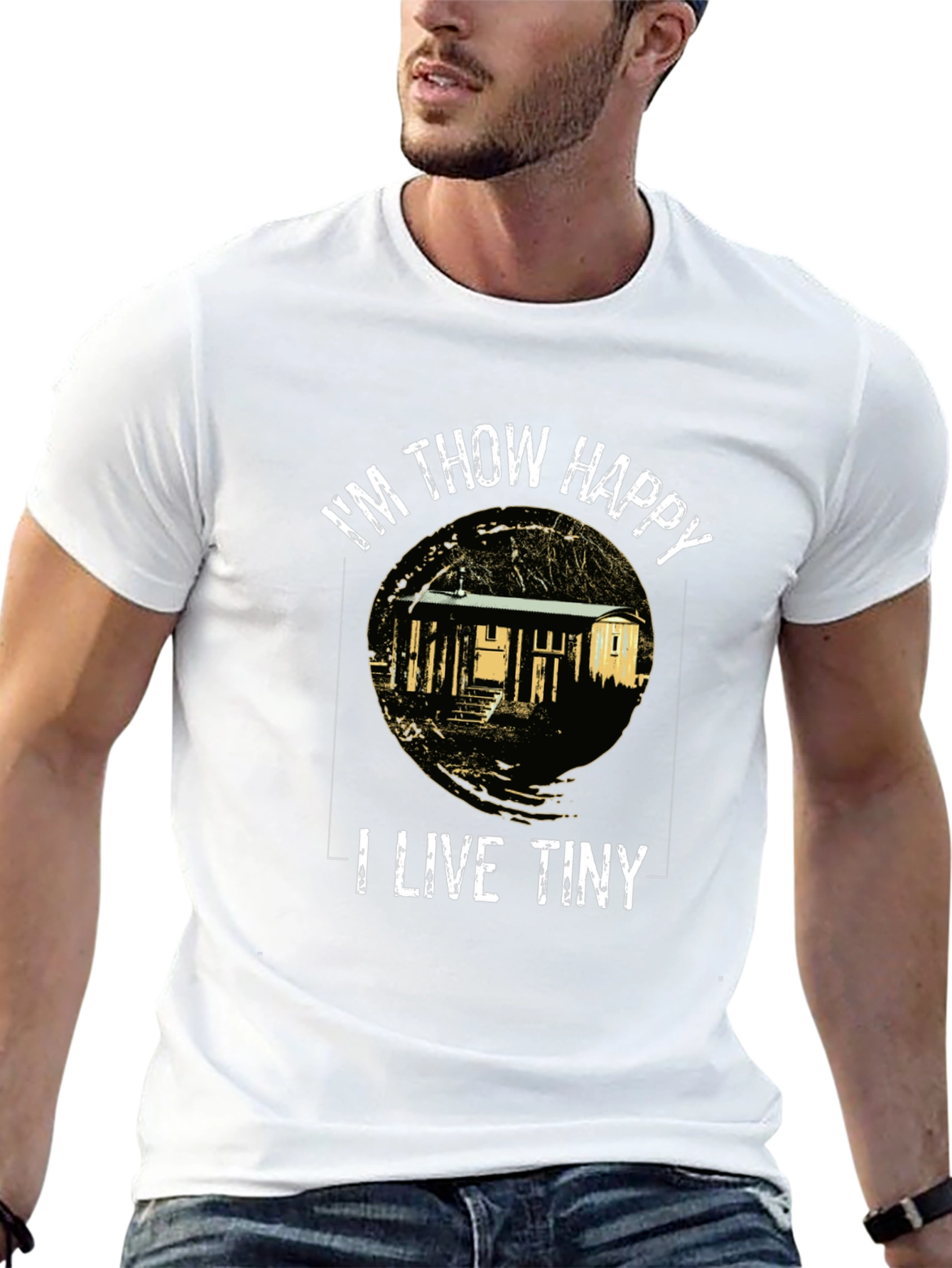 Im Thow Happy I Live Tiny T-Shirt