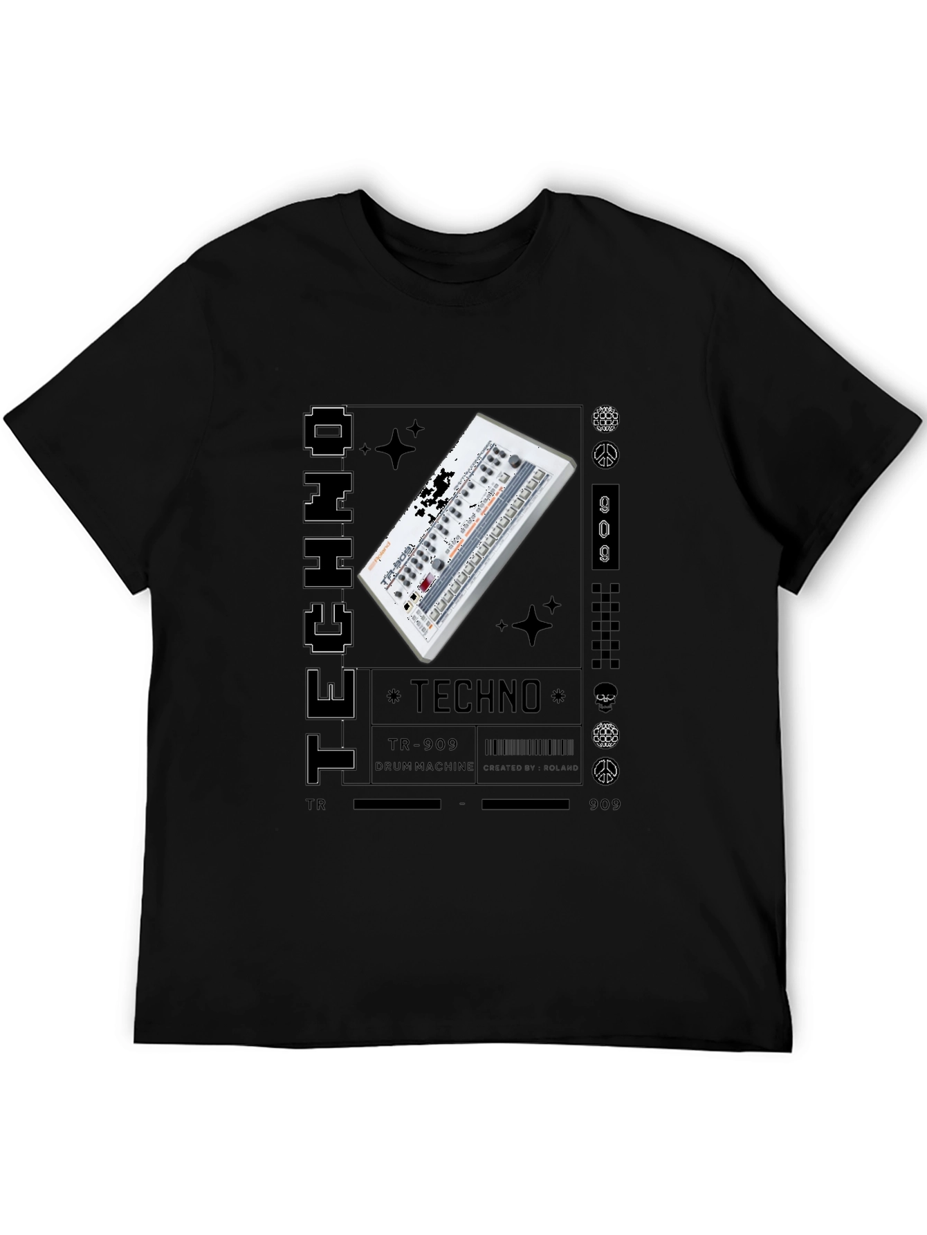 Techno Music Graphic T-Shirt
