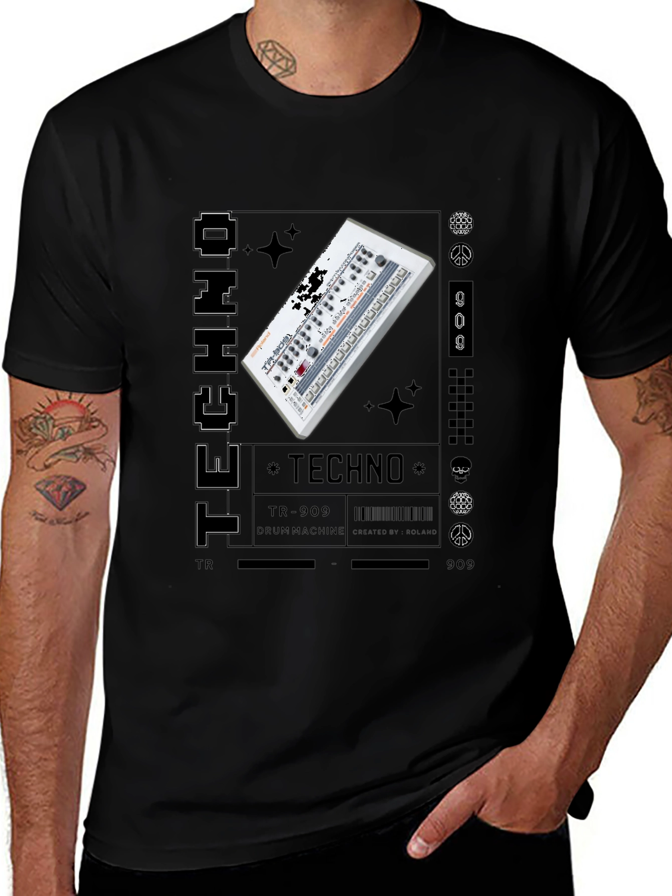 Techno Music Graphic T-Shirt