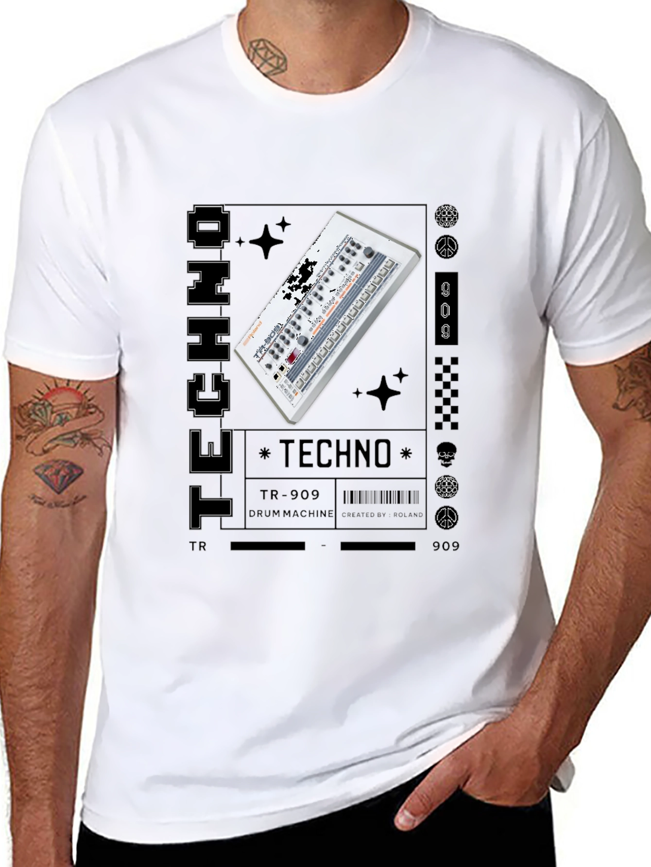 Techno Music Graphic T-Shirt
