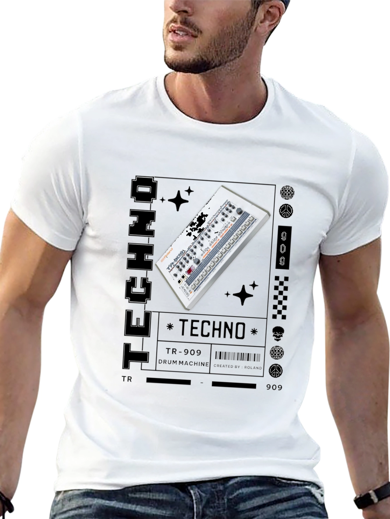 Techno Music Graphic T-Shirt