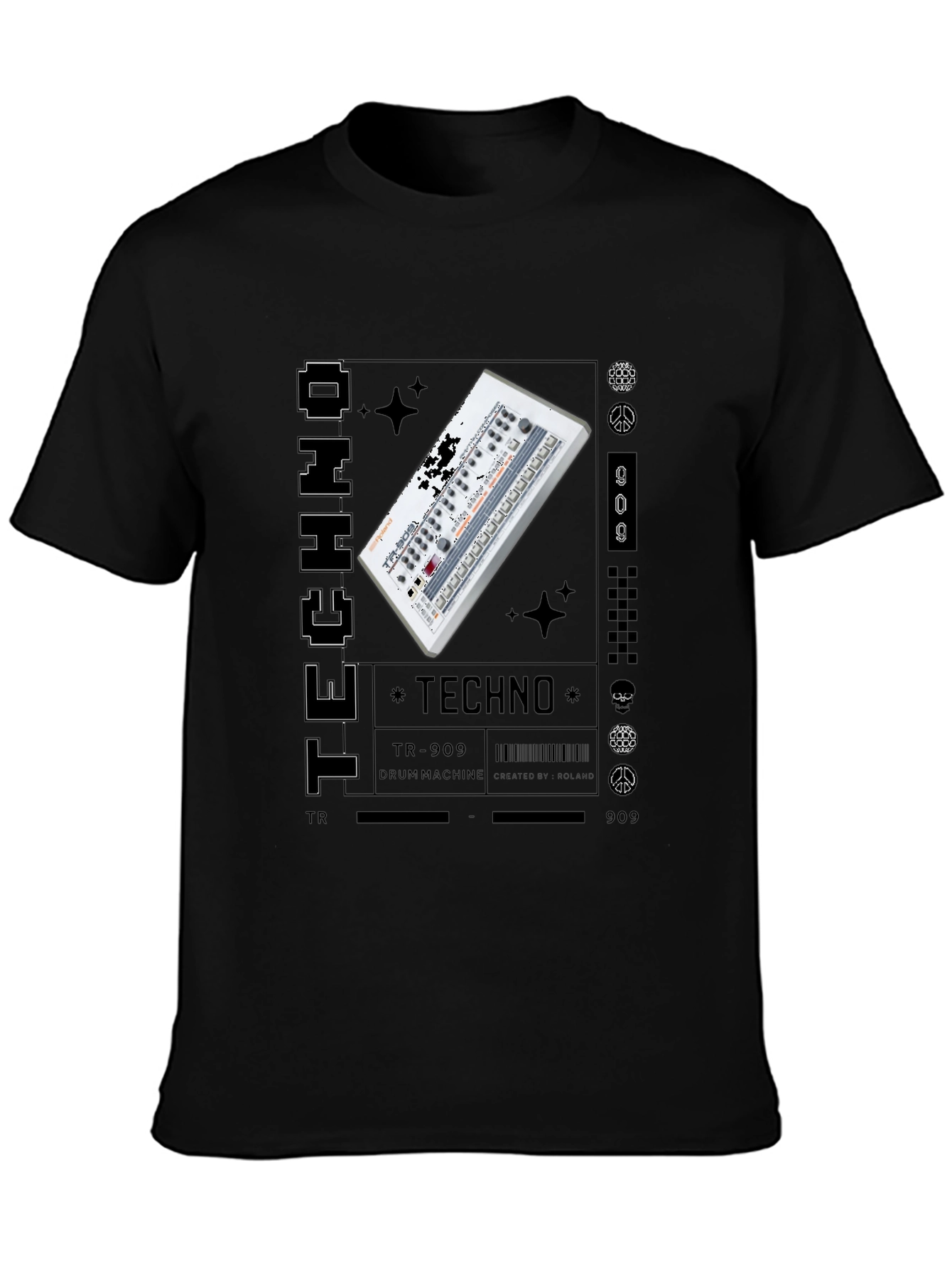 Techno Music Graphic T-Shirt
