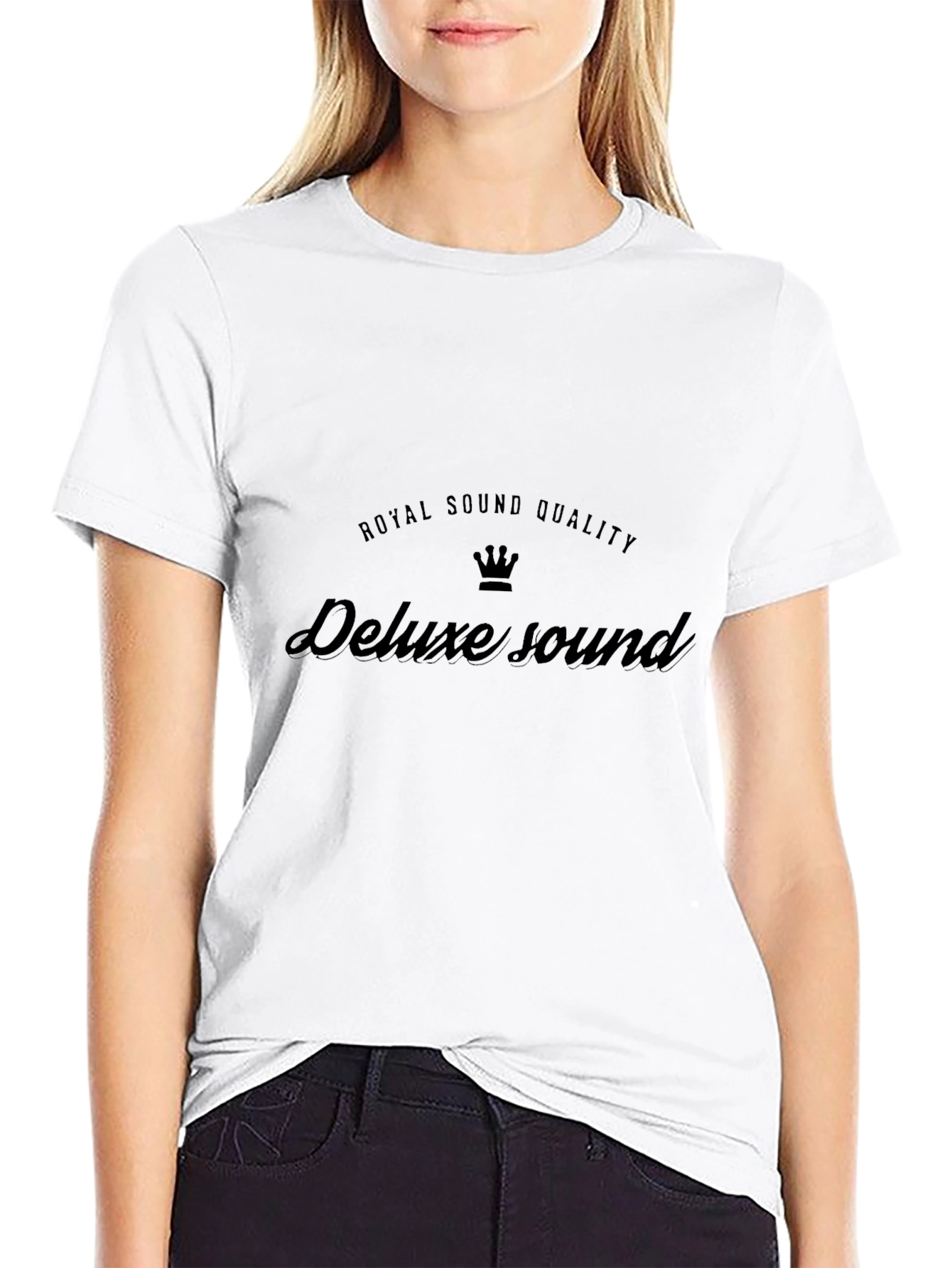 Deluxe Sound Quality Black T-Shirt