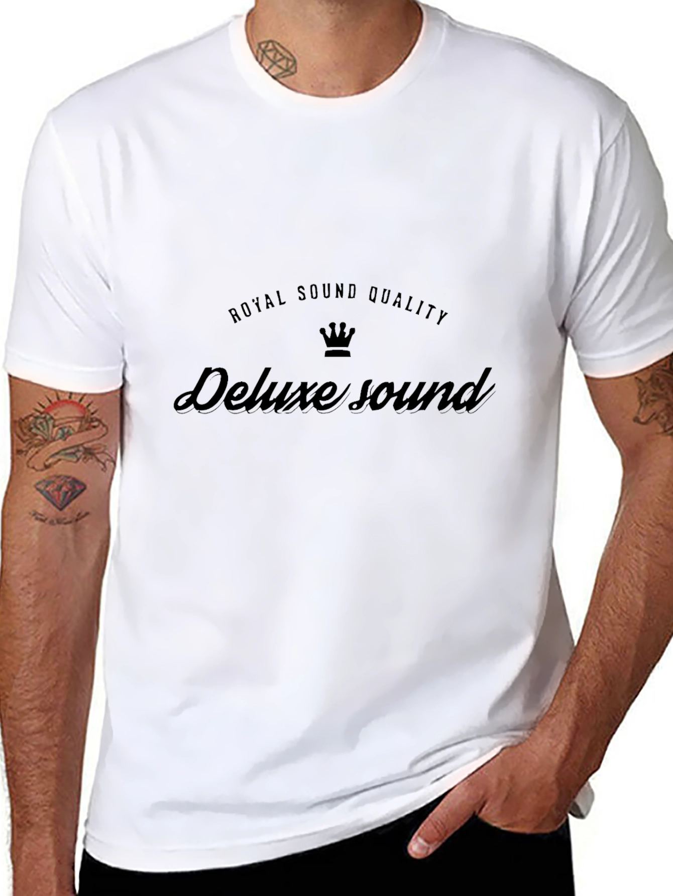 Deluxe Sound Quality Black T-Shirt