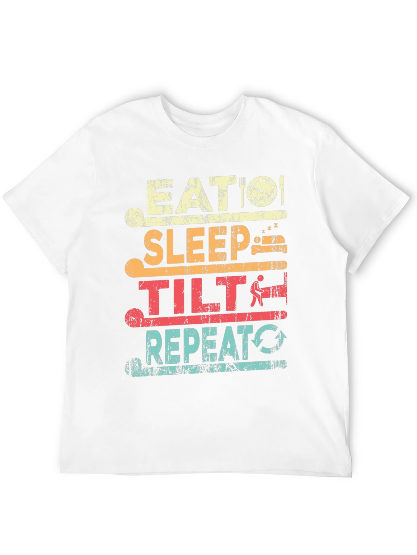 Eat Sleep Tilt Repeat T-Shirt - Gamer Tee