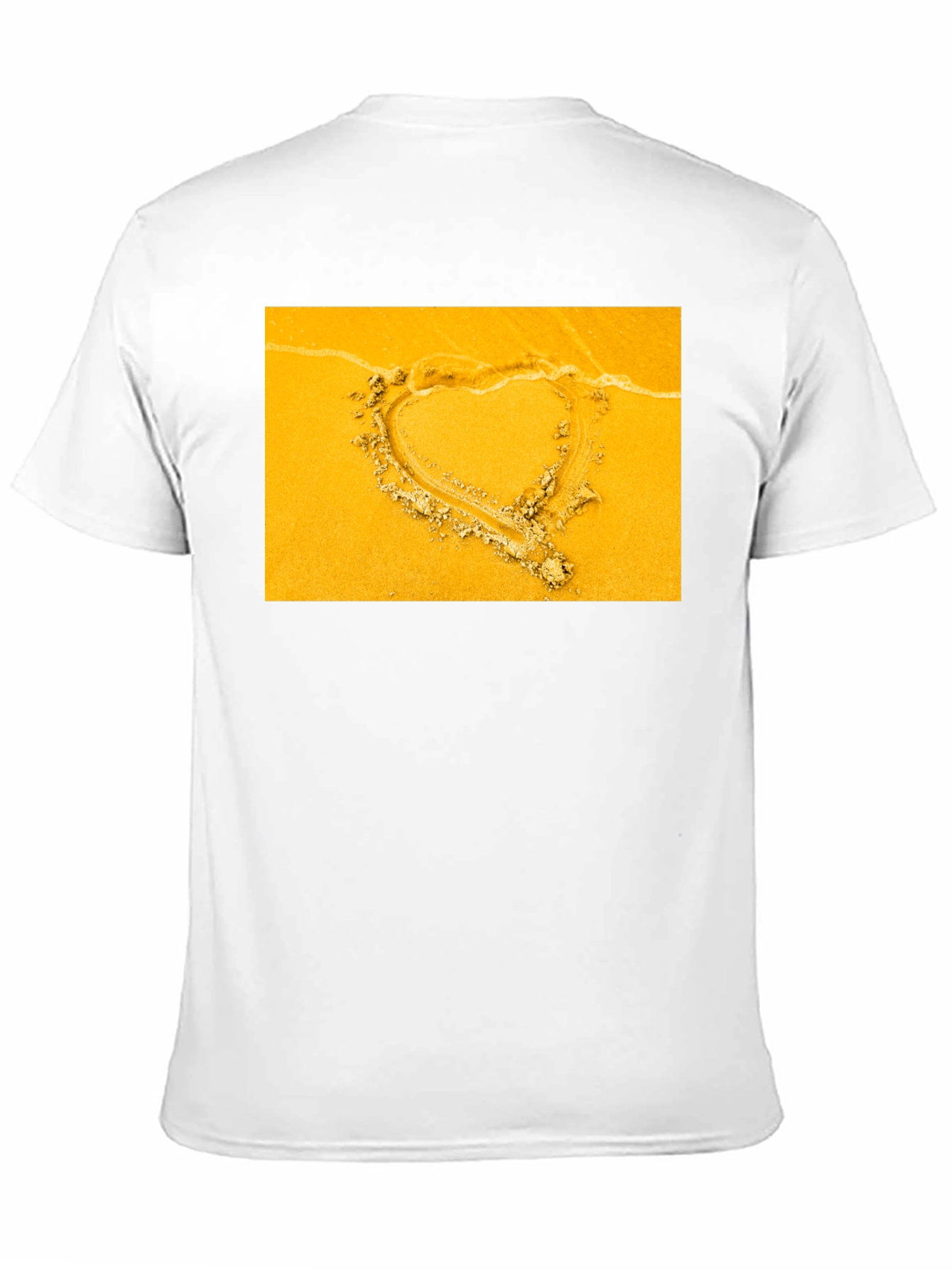 Heart in Sand Graphic Tee - Beach Love Shirt