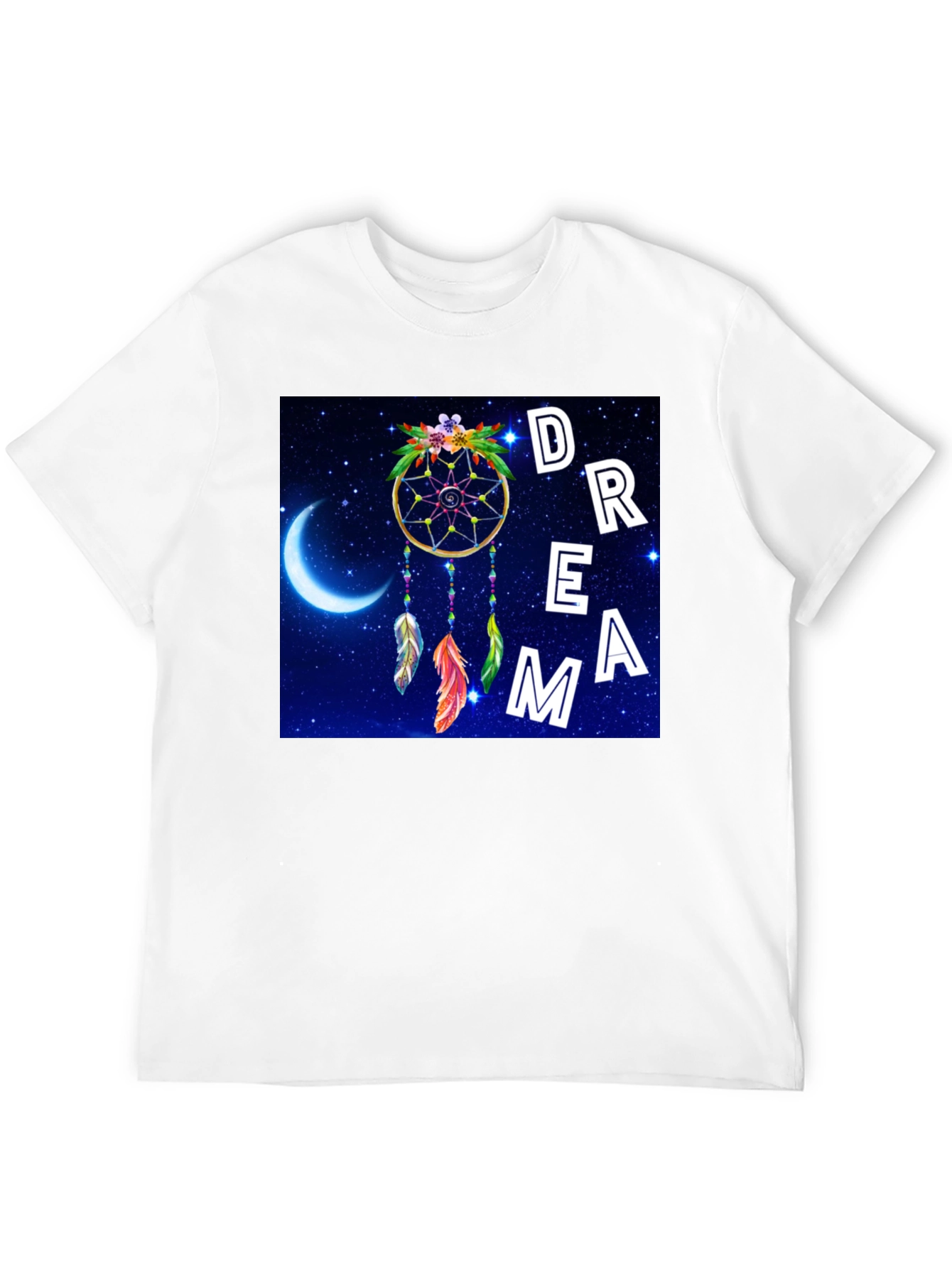 Dreamcatcher Graphic Tee - Celestial Night Design