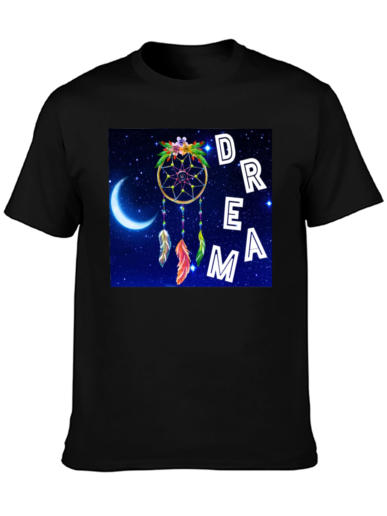 Dreamcatcher Graphic Tee - Celestial Night Design