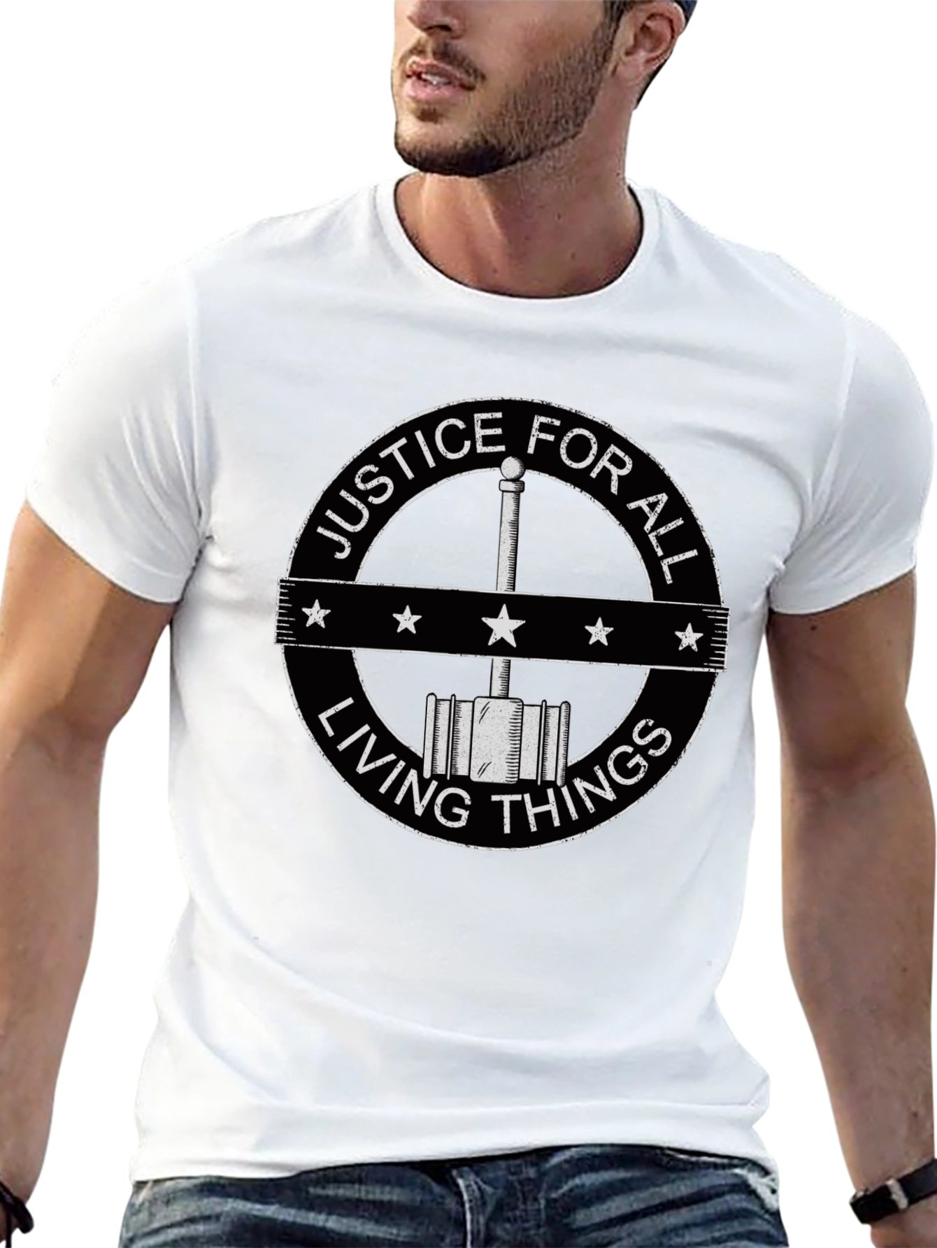 Justice for All Living Things Graphic T-Shirt